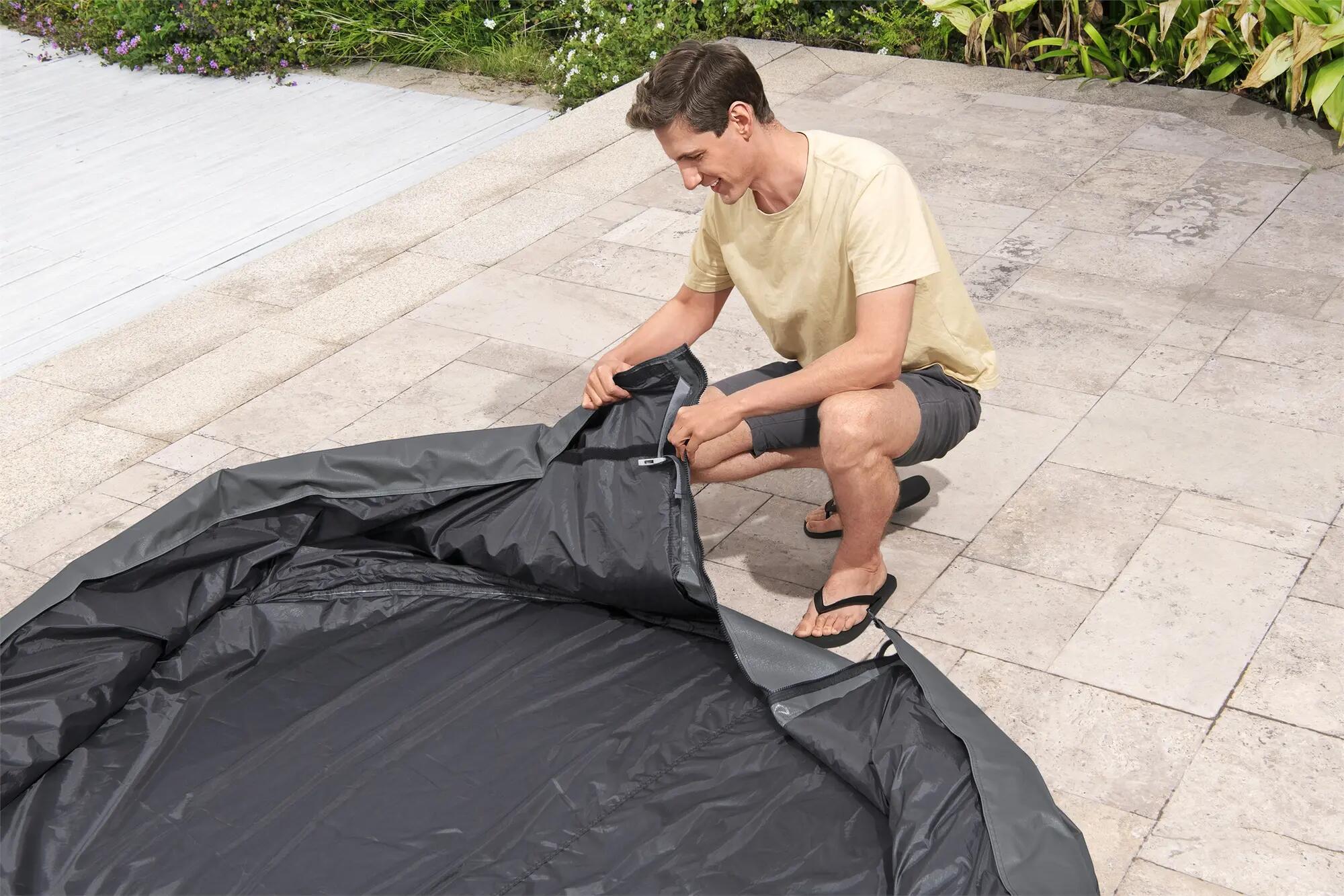 Couverture thermique pour spa rond, Diam.216 x H.71cm - 2