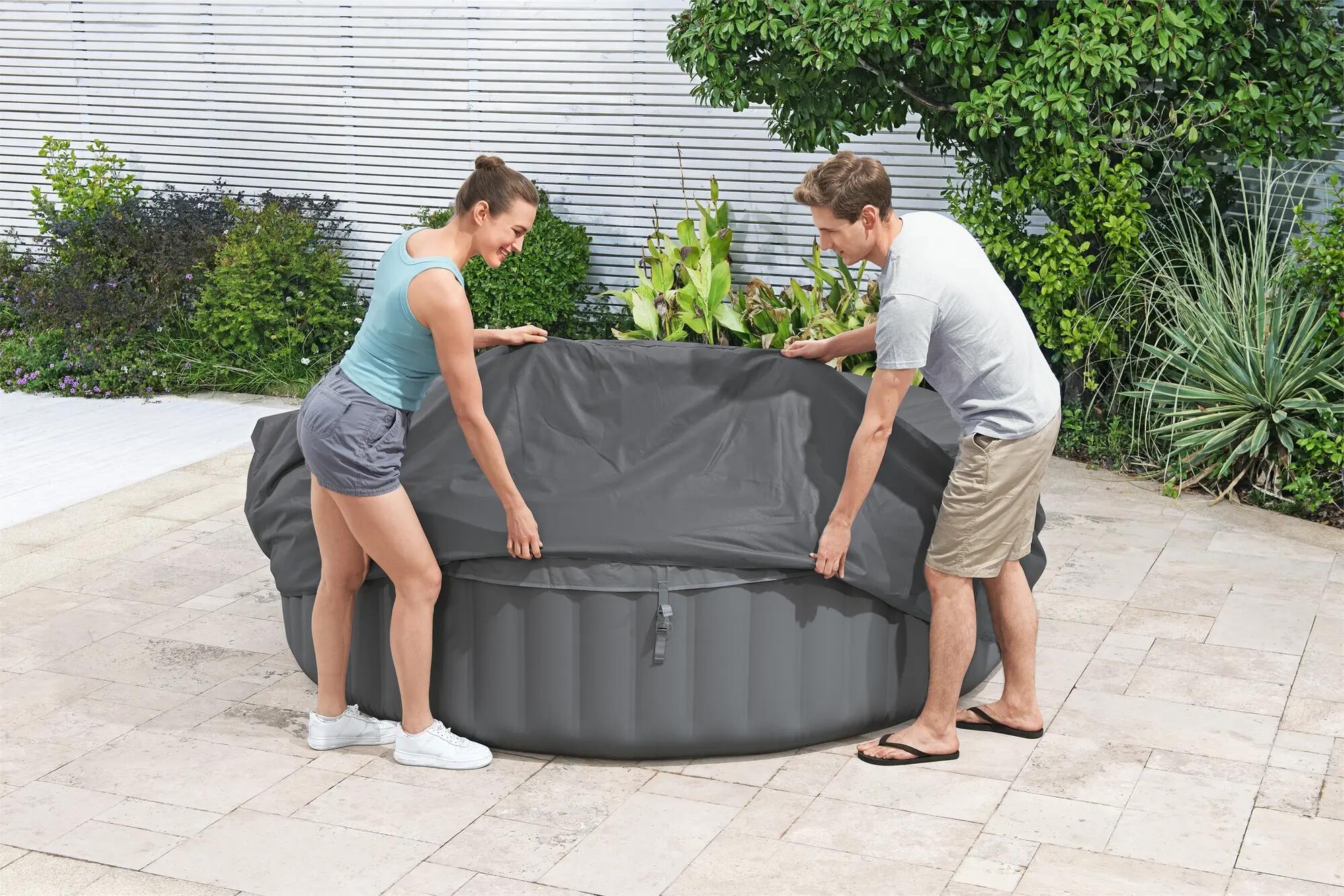 Couverture thermique pour spa rond, Diam.236 x H.71cm - 4