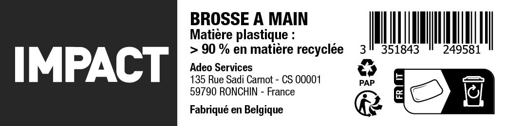 Brosse à main polyester IMPACT - 2