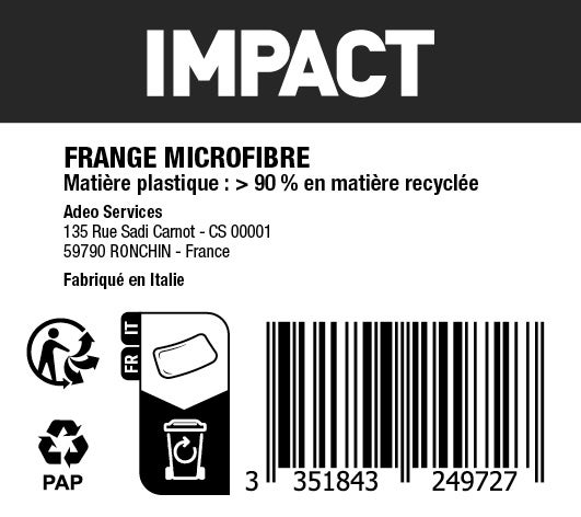 Recharge tête à franges Microfibre IMPACT viscose - 2