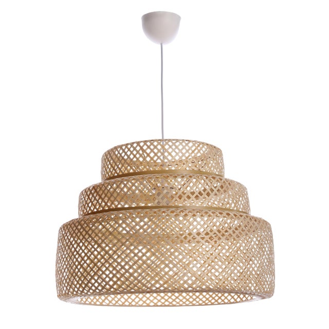 Suspension Palanga bambou, beige, Diam.55 cm INSPIRE, E27