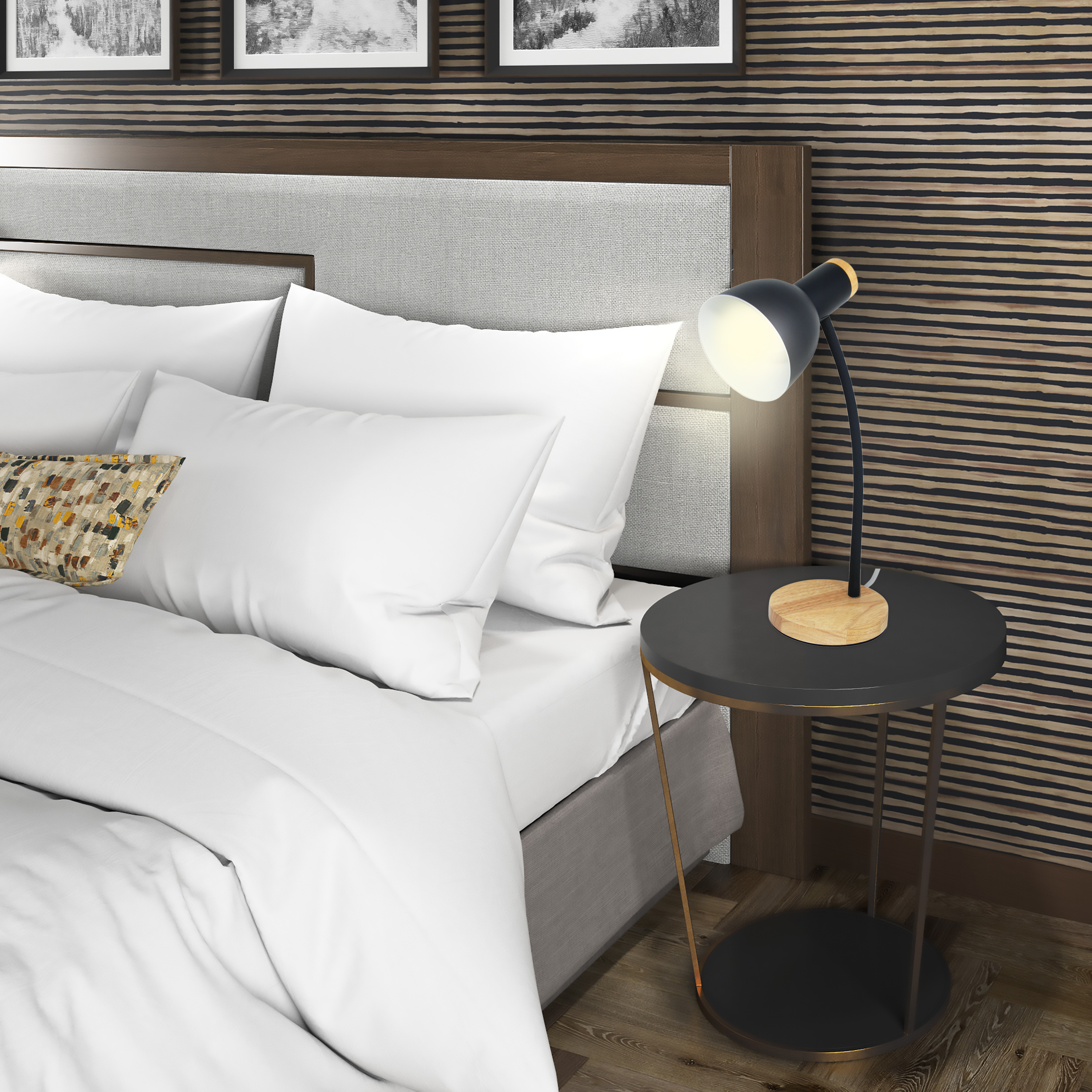 Lampka biurkowa Pohesi granatowa E27 Inspire - 4
