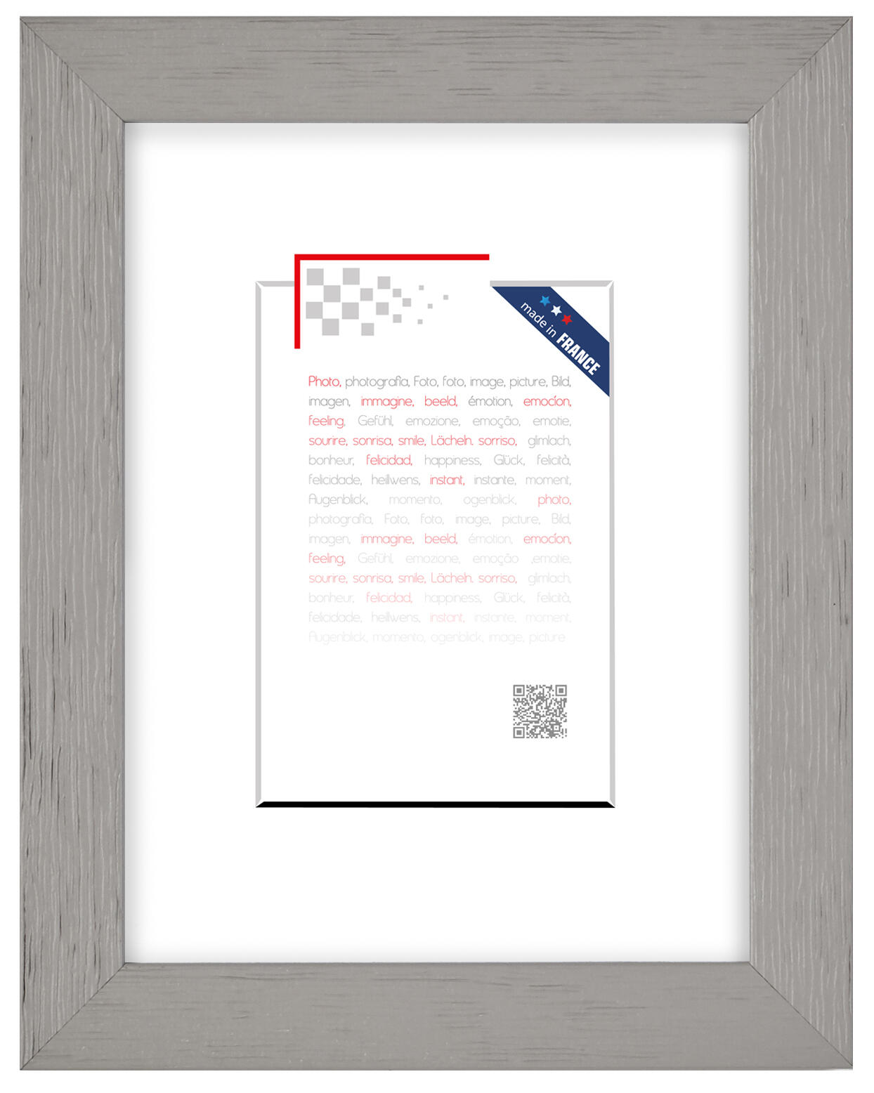 Cadre Karma, H.30 x l.20 cm gris, CEANOTHE - 6