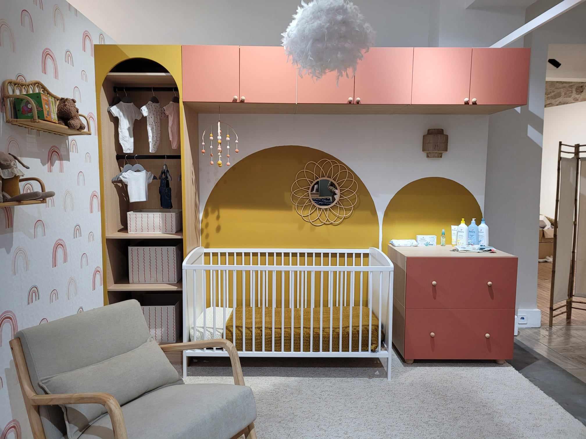 Kit barre de penderie et supports SPACEO Evo'M noir pour caisson L.60 cm - 8