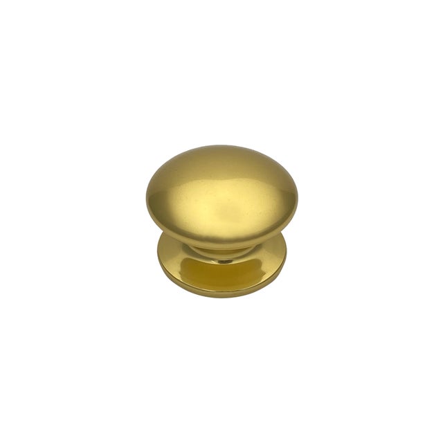 Pomolo fisso per porta SAGUATTI 173/80BB in alluminio oro lucido