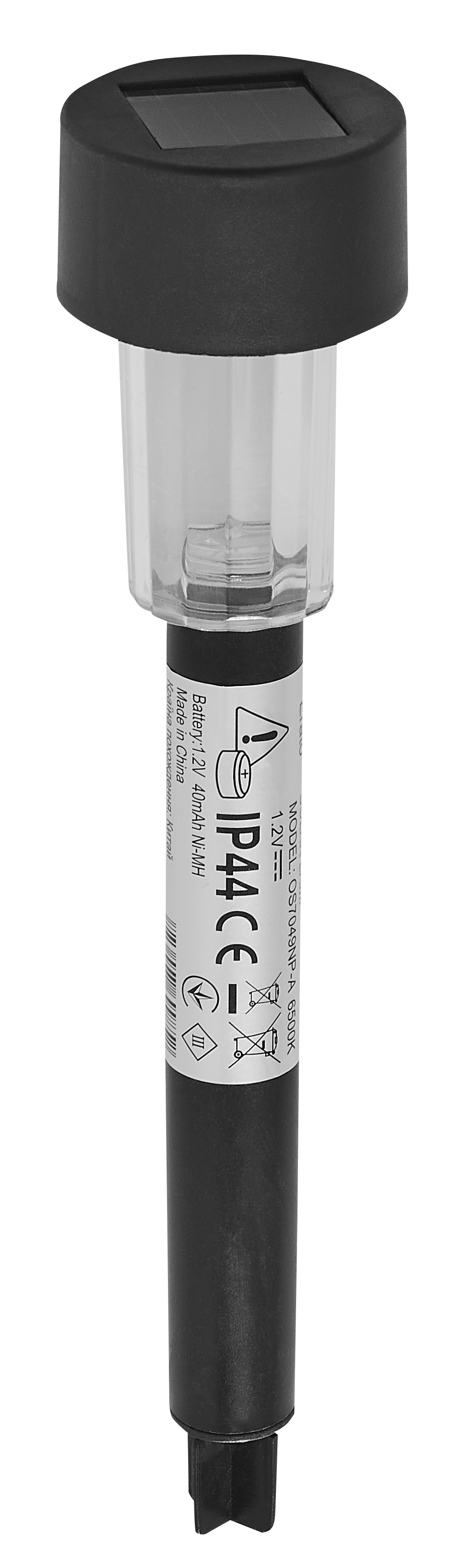 Lampka solarna wbijana Erato czarna IP44