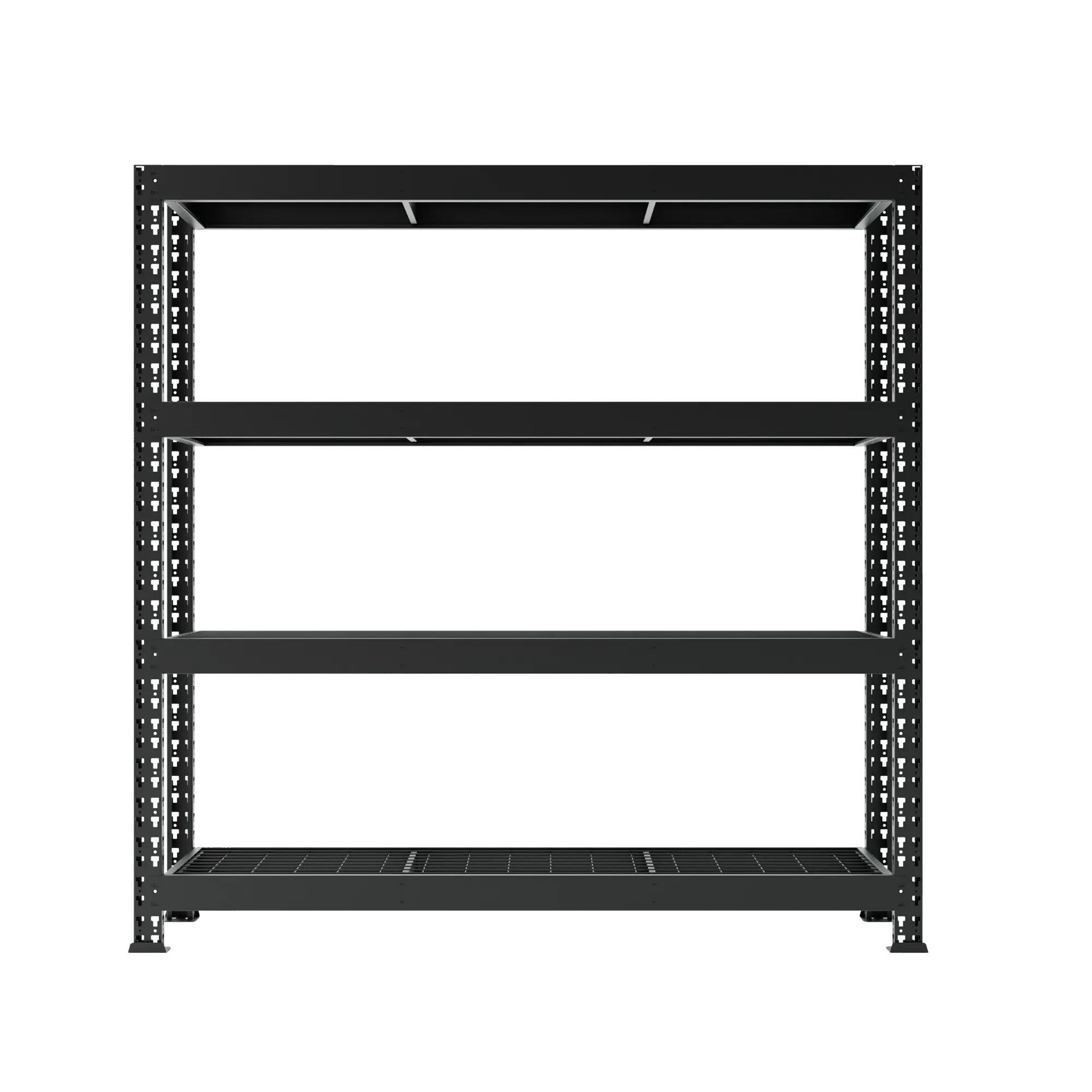 Regał metalowy Mega 500 kg z kratą 180x180x60 cm 4 półki Metalkas