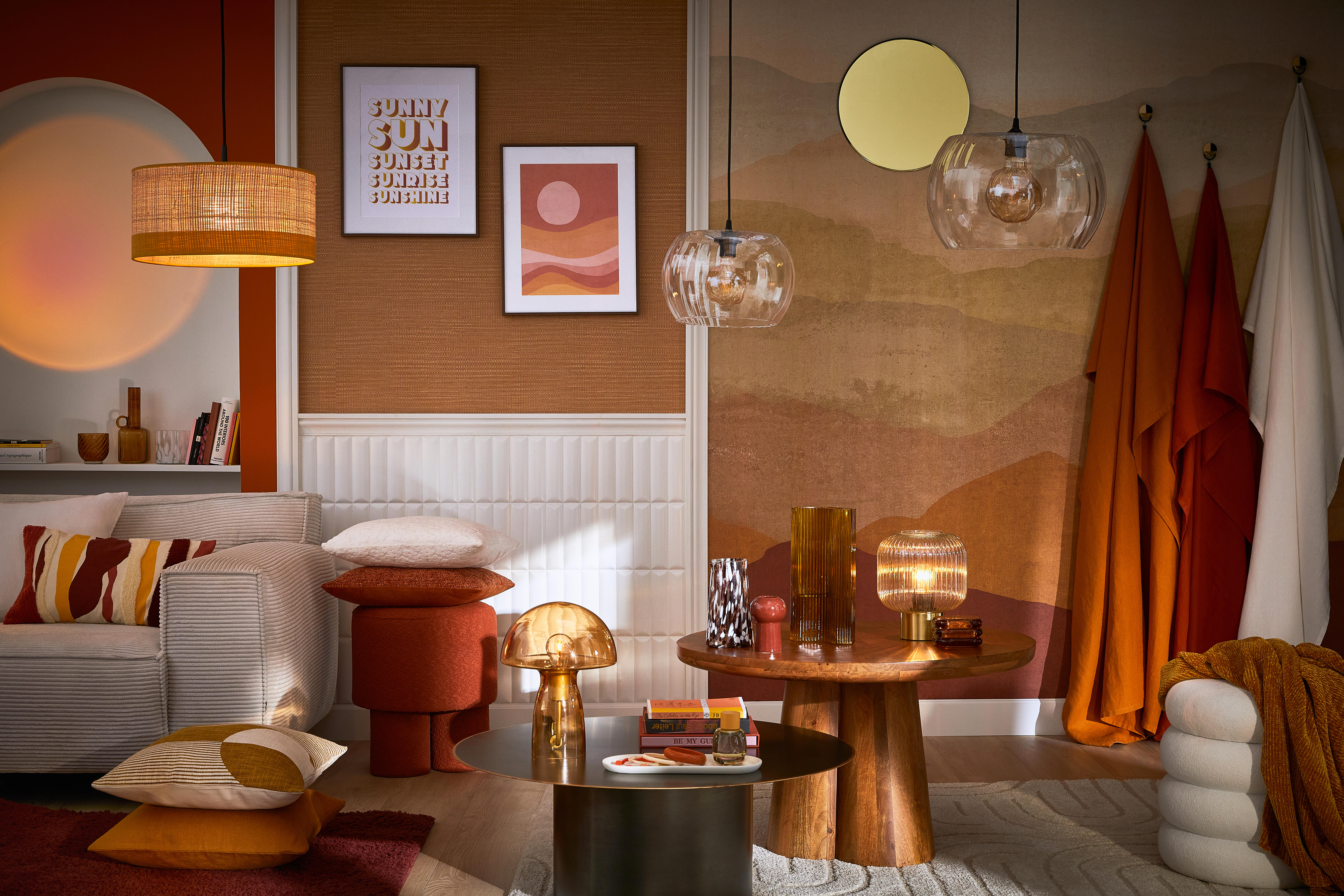 Papier peint panoramique Montagne Jura marron l.159 x H.280 cm - 7