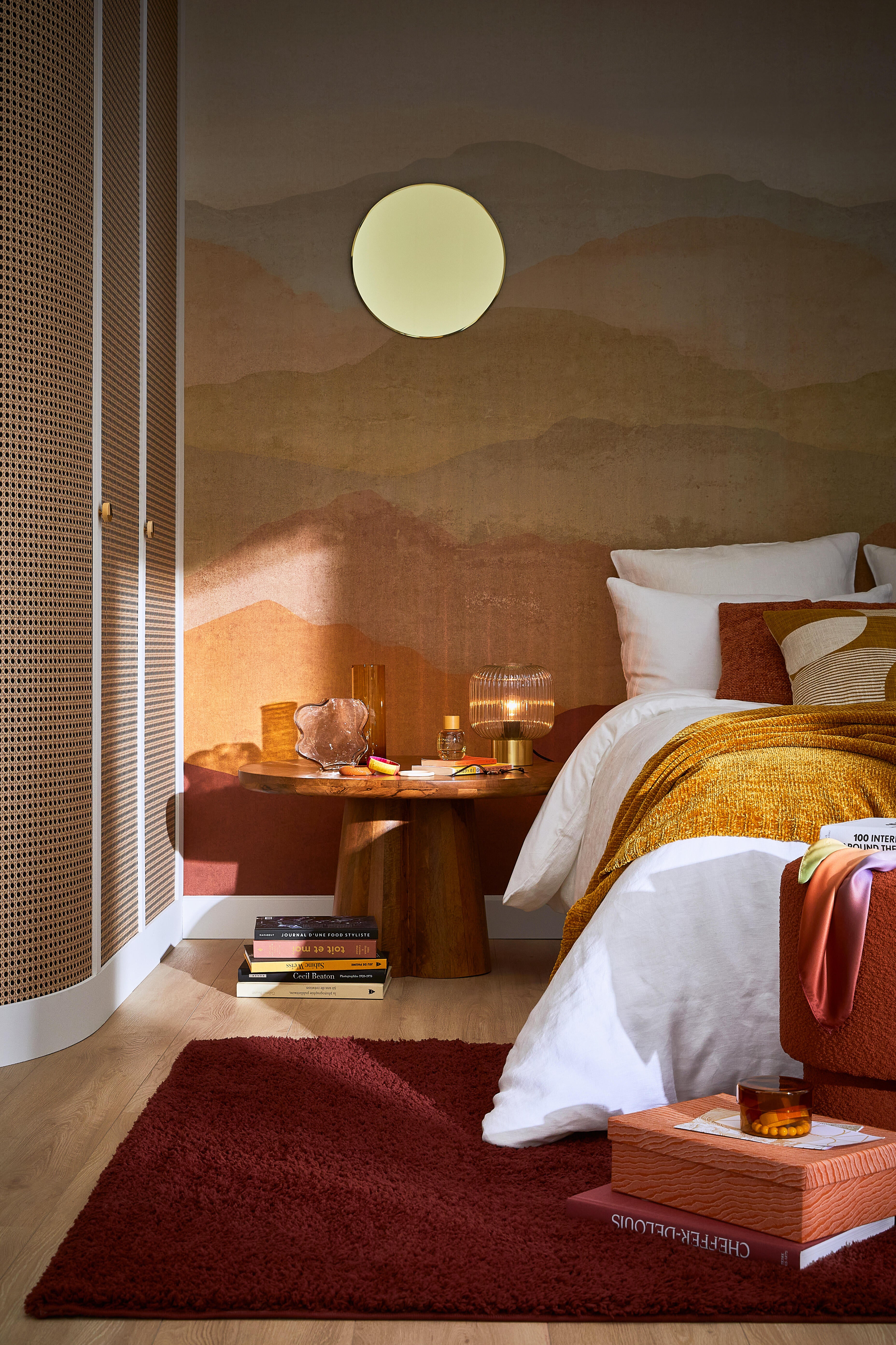 Papier peint intissé Cannage beige/noir - 5