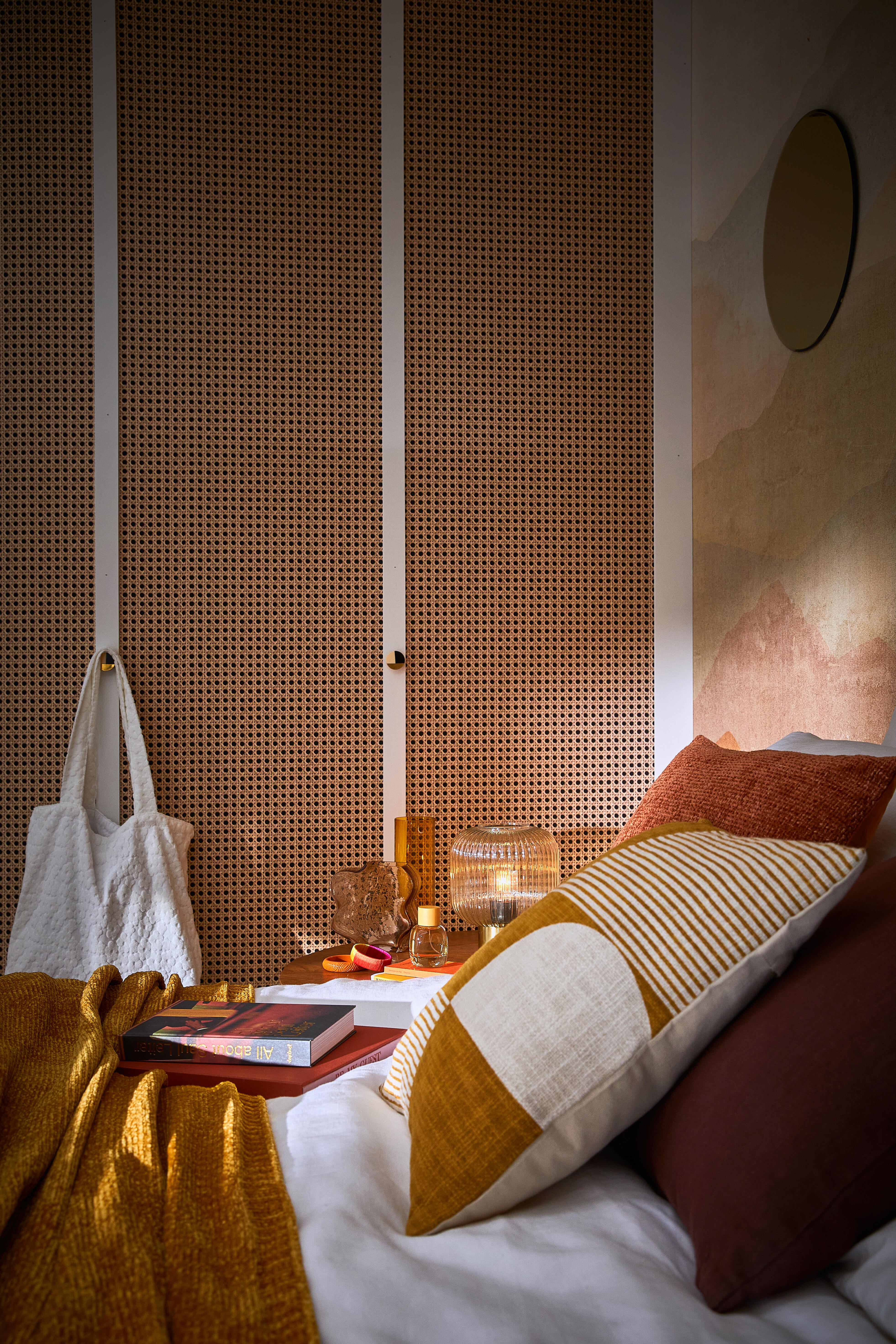 Plaid Chenille, jaune moutarde l.130 x L.170 cm - 3