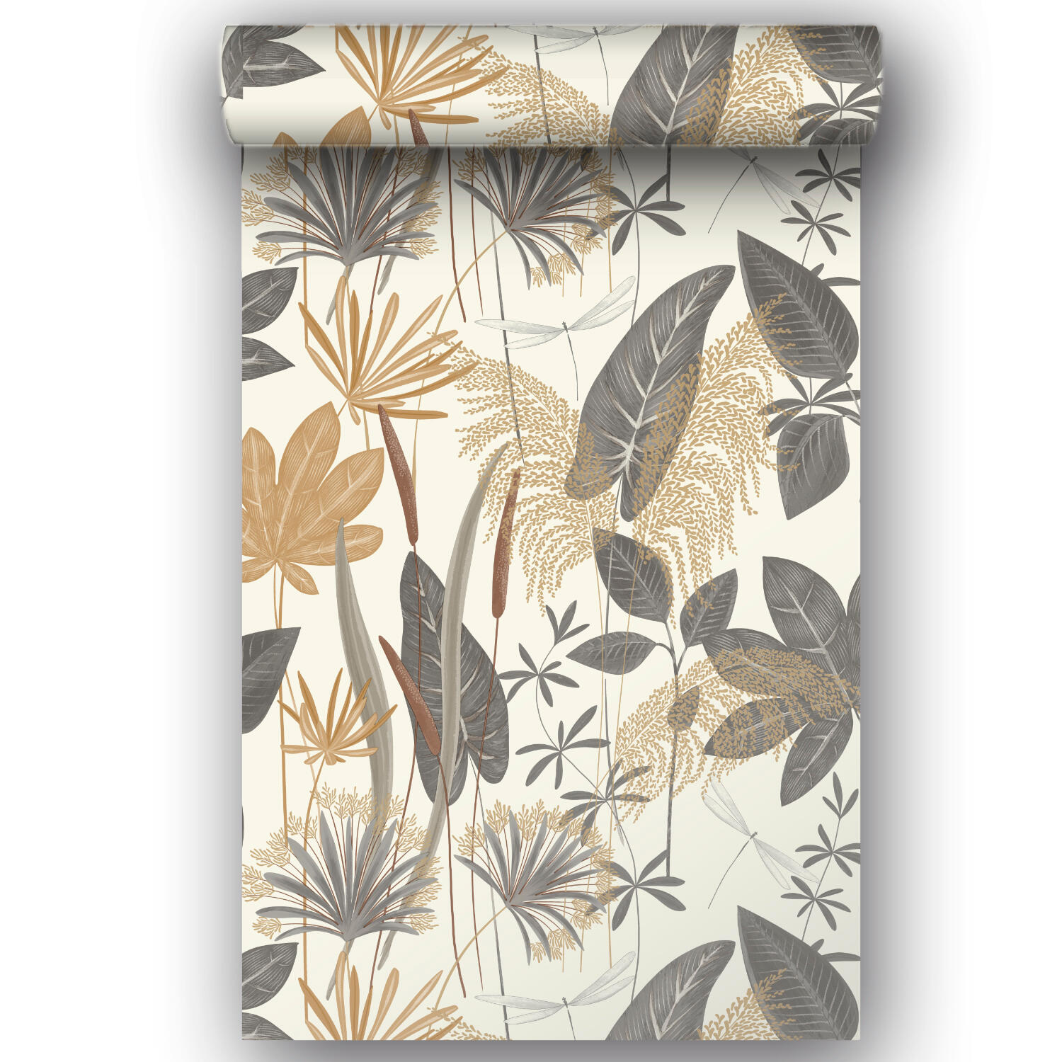 Papier peint intissé Loma gris - 3