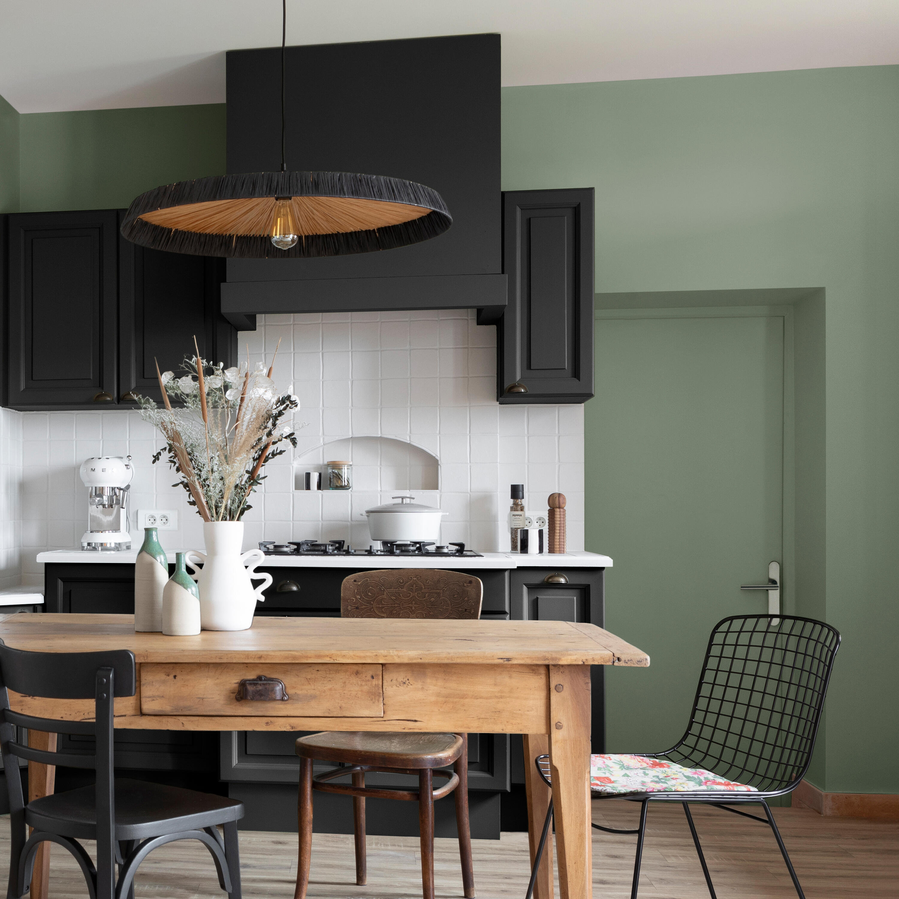 Peinture mur vert sauge velours V33 Resist extrême cuisine et bain 2L - 4