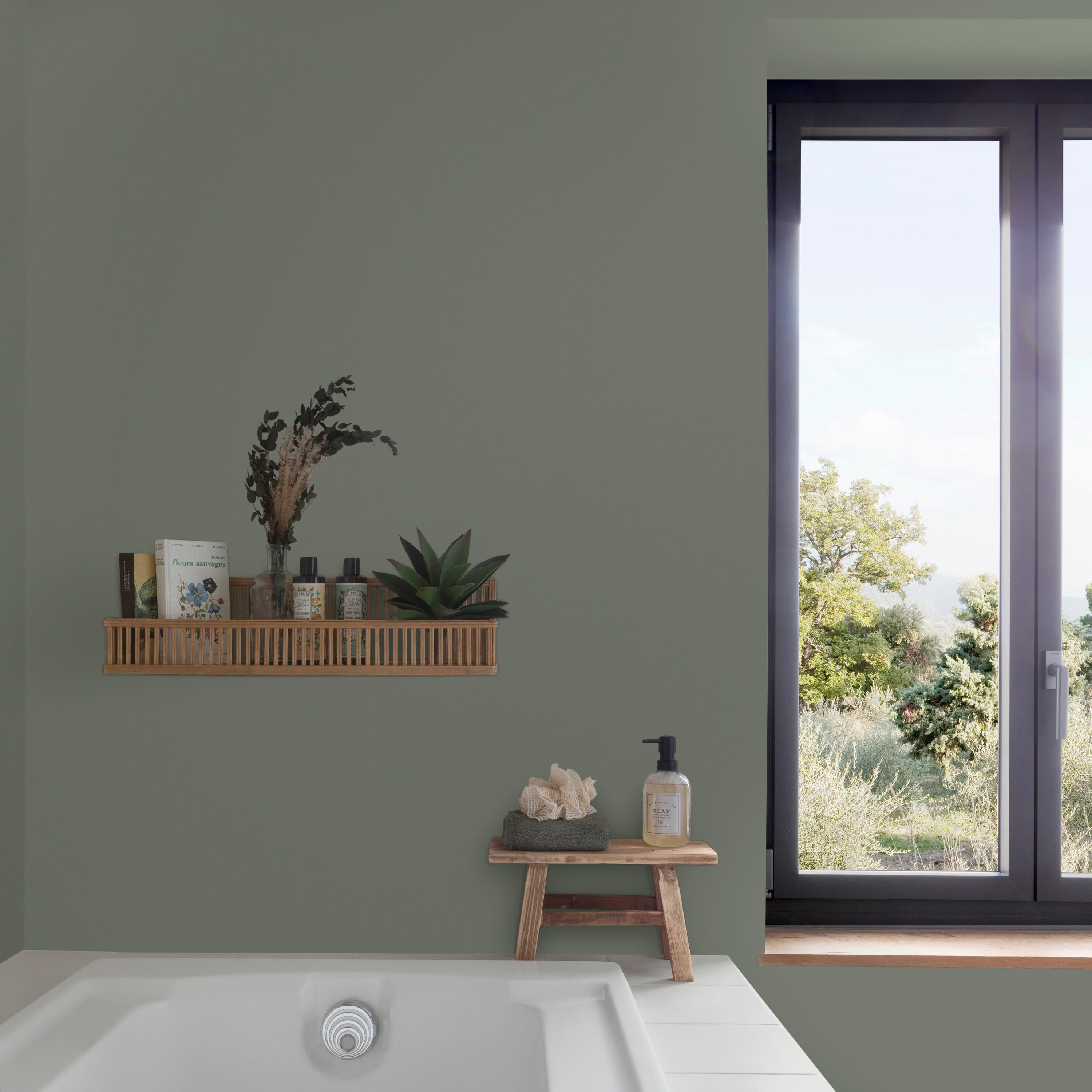 Peinture mur vert sauge velours V33 Resist extrême cuisine et bain 2L - 3