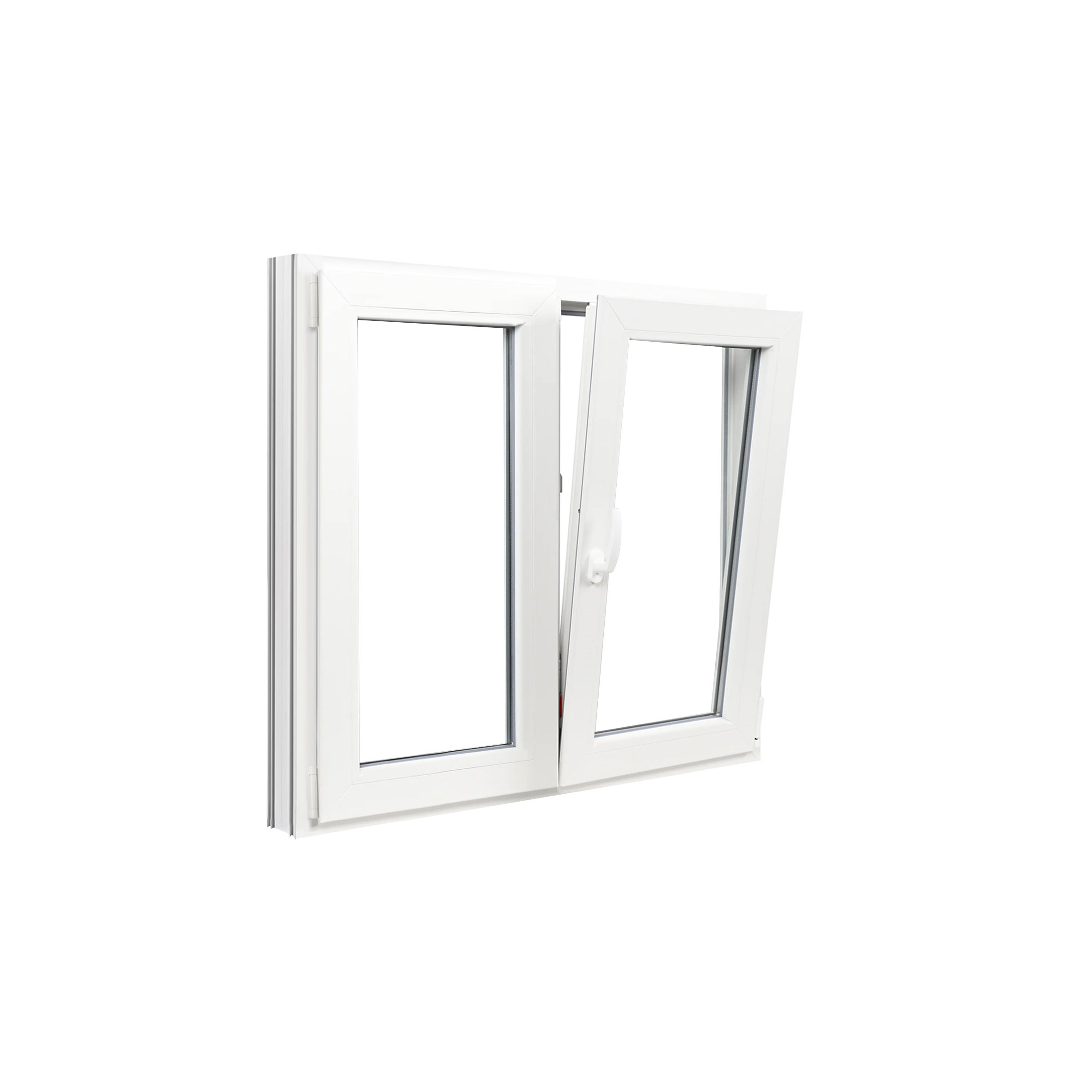 Janela oscilobatente em PVC 120x100 cm branco - 3
