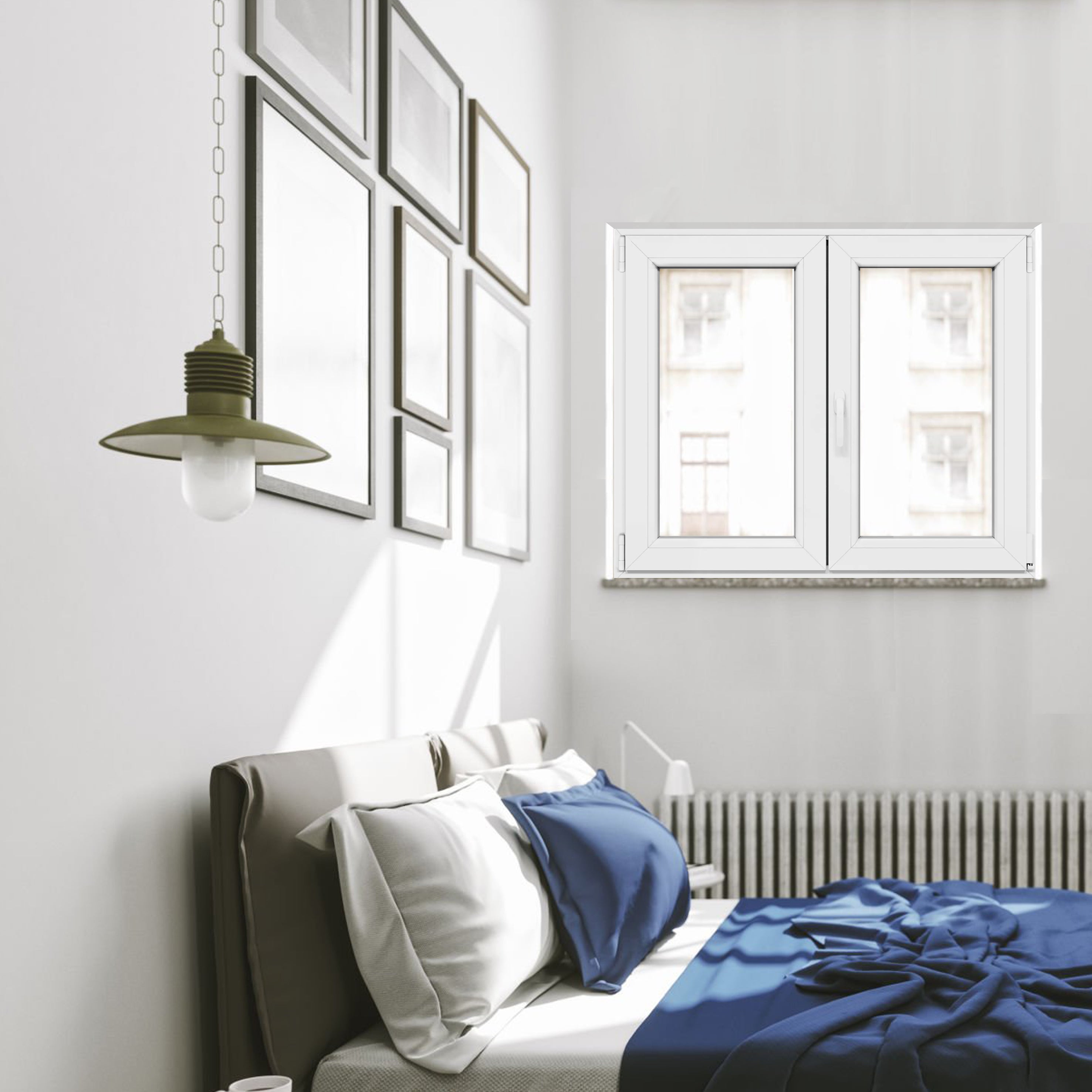 Janela oscilobatente em PVC 120x100 cm branco - 4