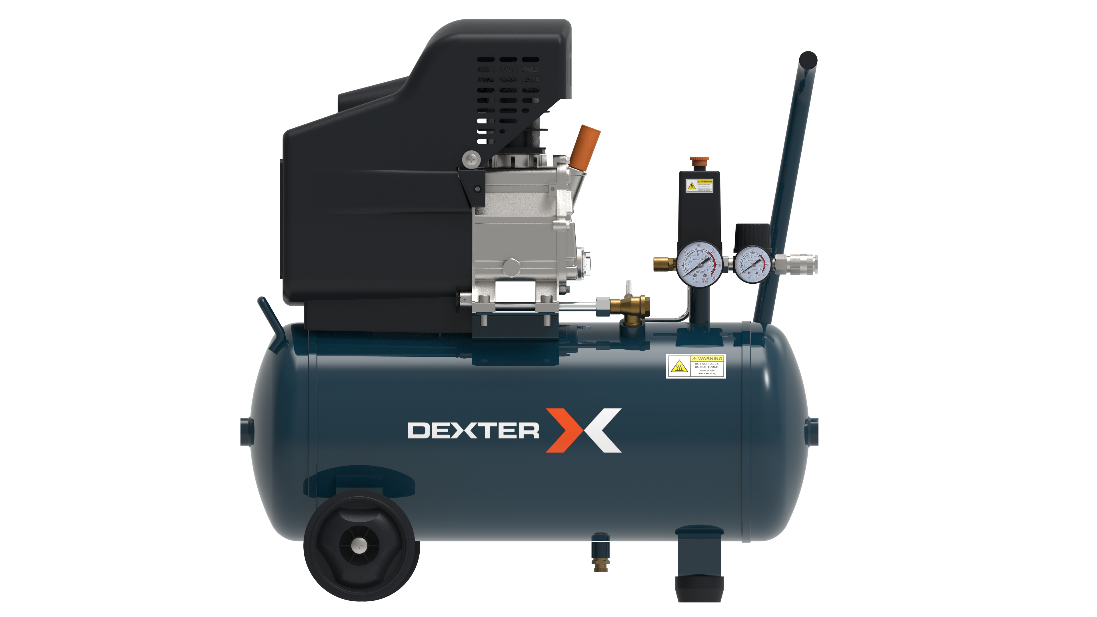 Compressor com óleo 24L 2 cv 10 bar Dexter - 2
