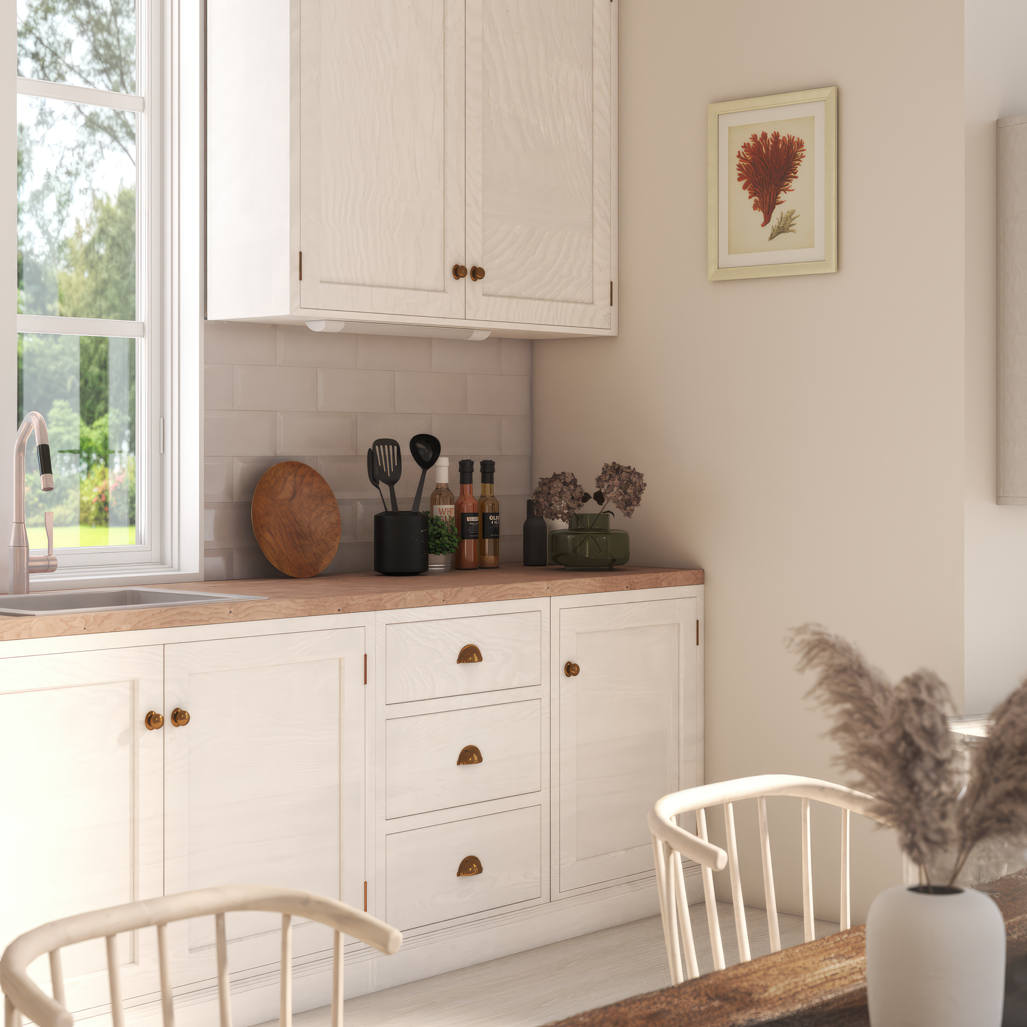 Réglette Led L.60 cm, 1500 lumens blanc neutre, Okha blanc INSPIRE - 3