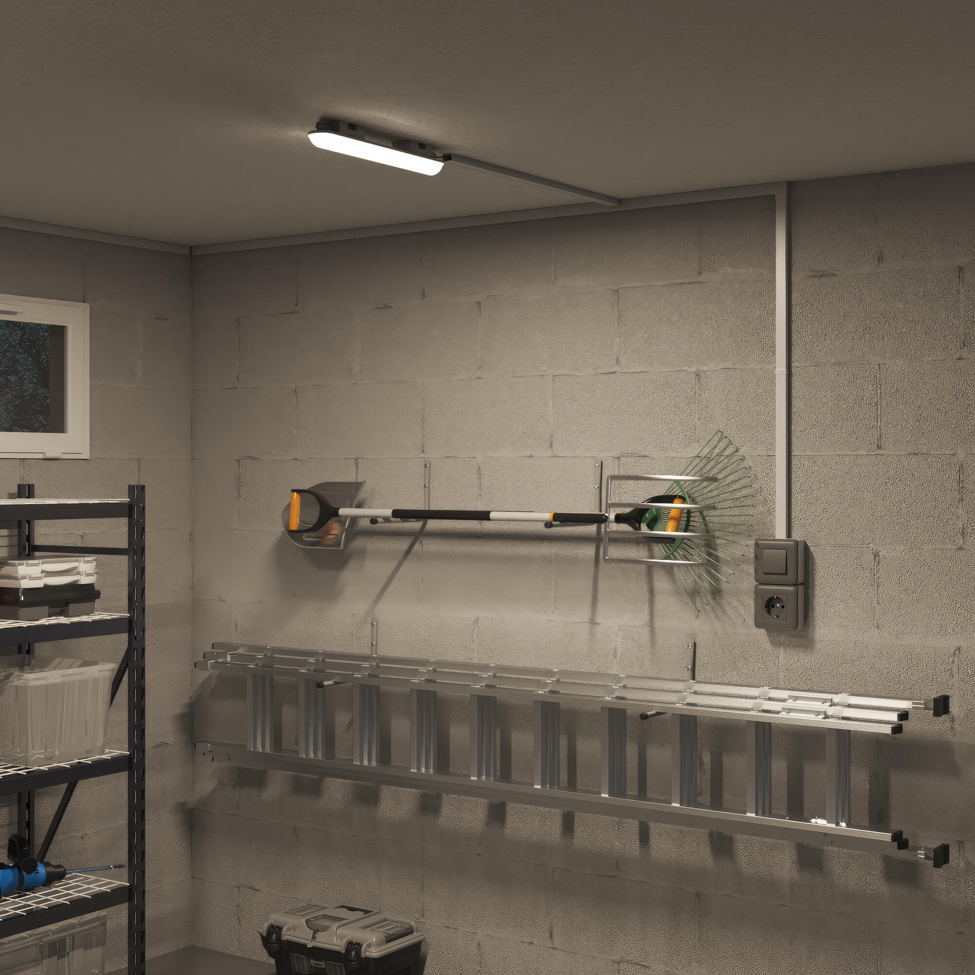 Réglette garage Led étanche IP65 L.50 cm 1400 lm, Volga INSPIRE - 8