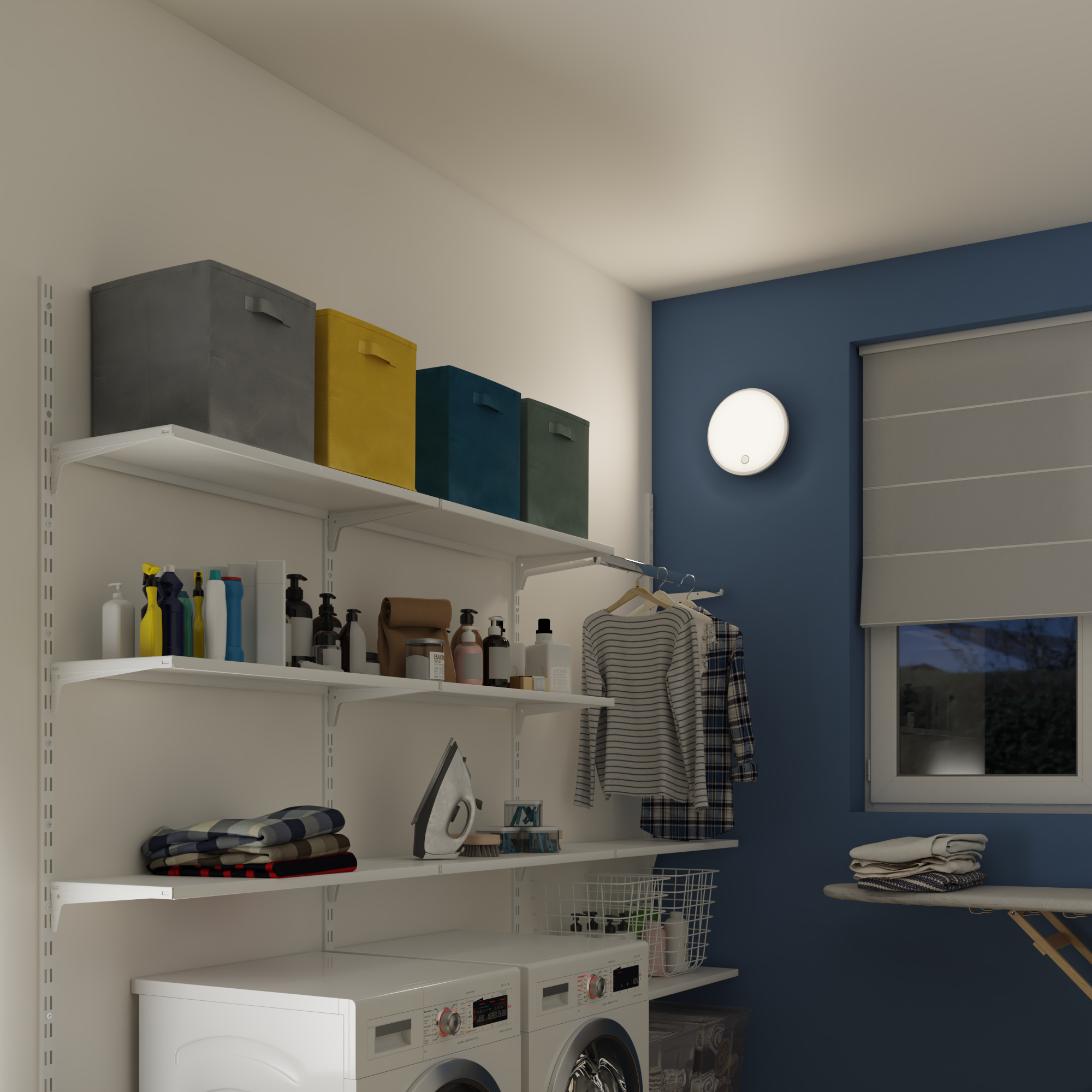 Hublot extérieur détection IP54 Led D.25 cm 1620 Lm blanc neutre, Ezy INSPIRE - 2