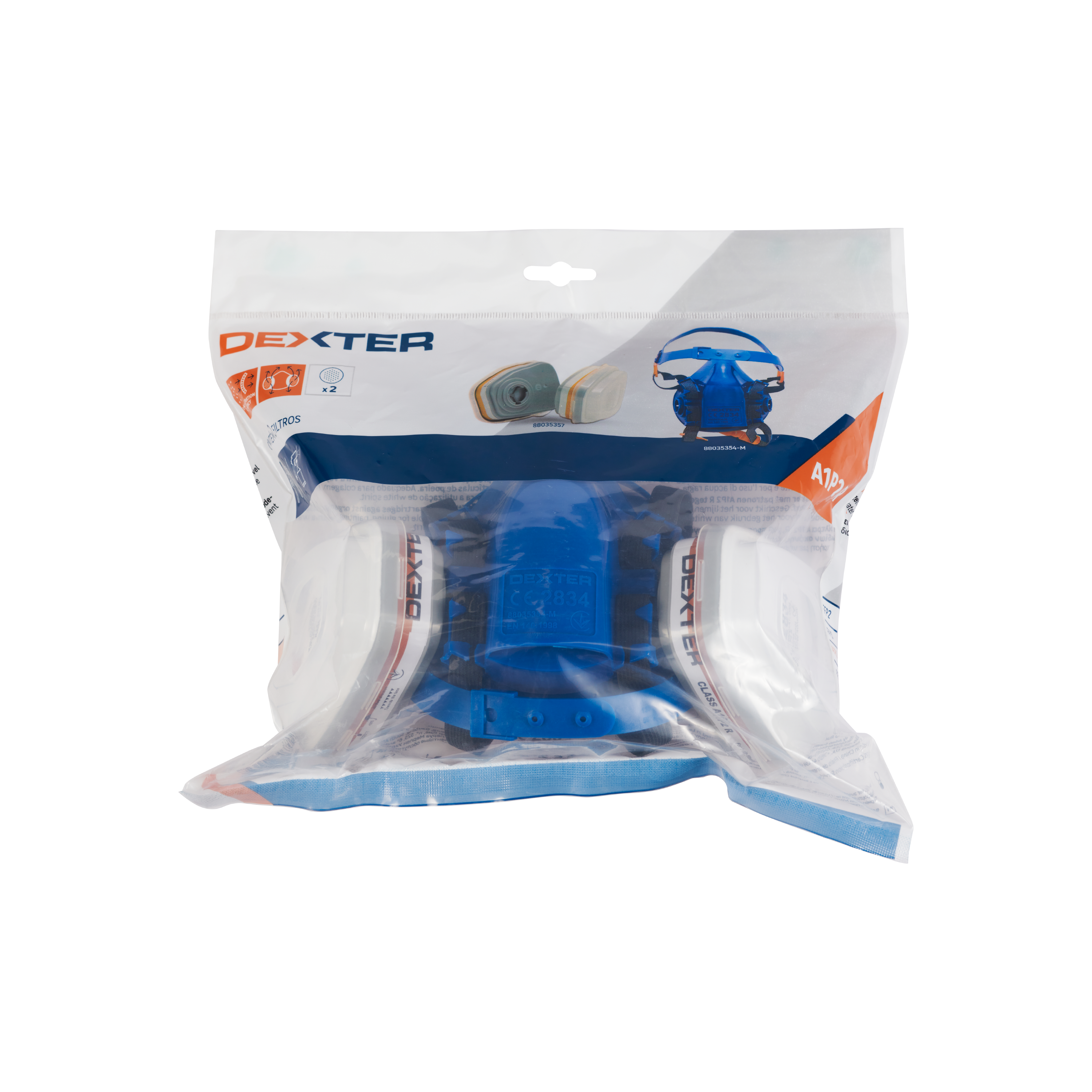 Mascarilla  DEXTER + 2 filtros A1PS R ABS - 6