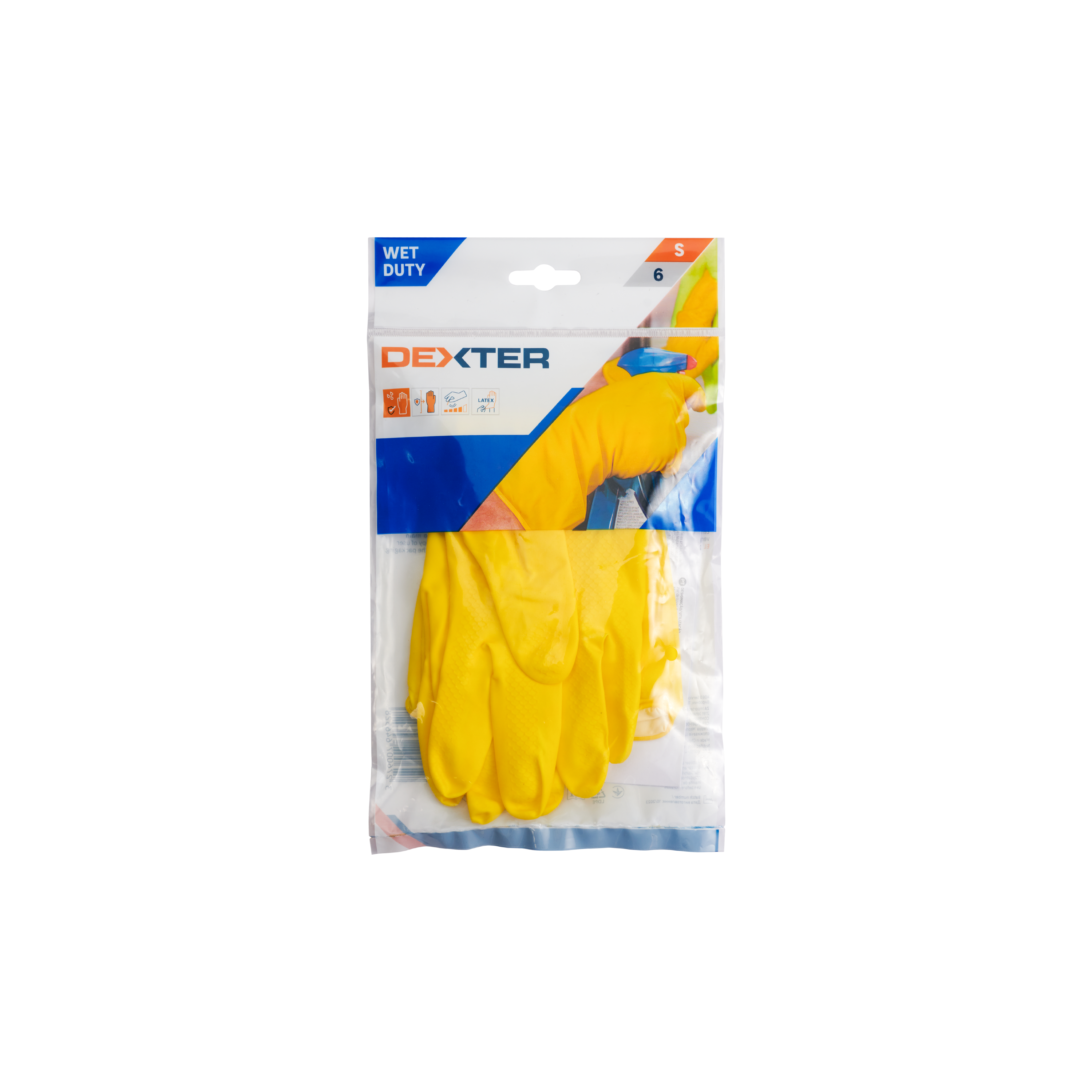 Luvas de limpeza em latex tamanho 6S Dexter - 7