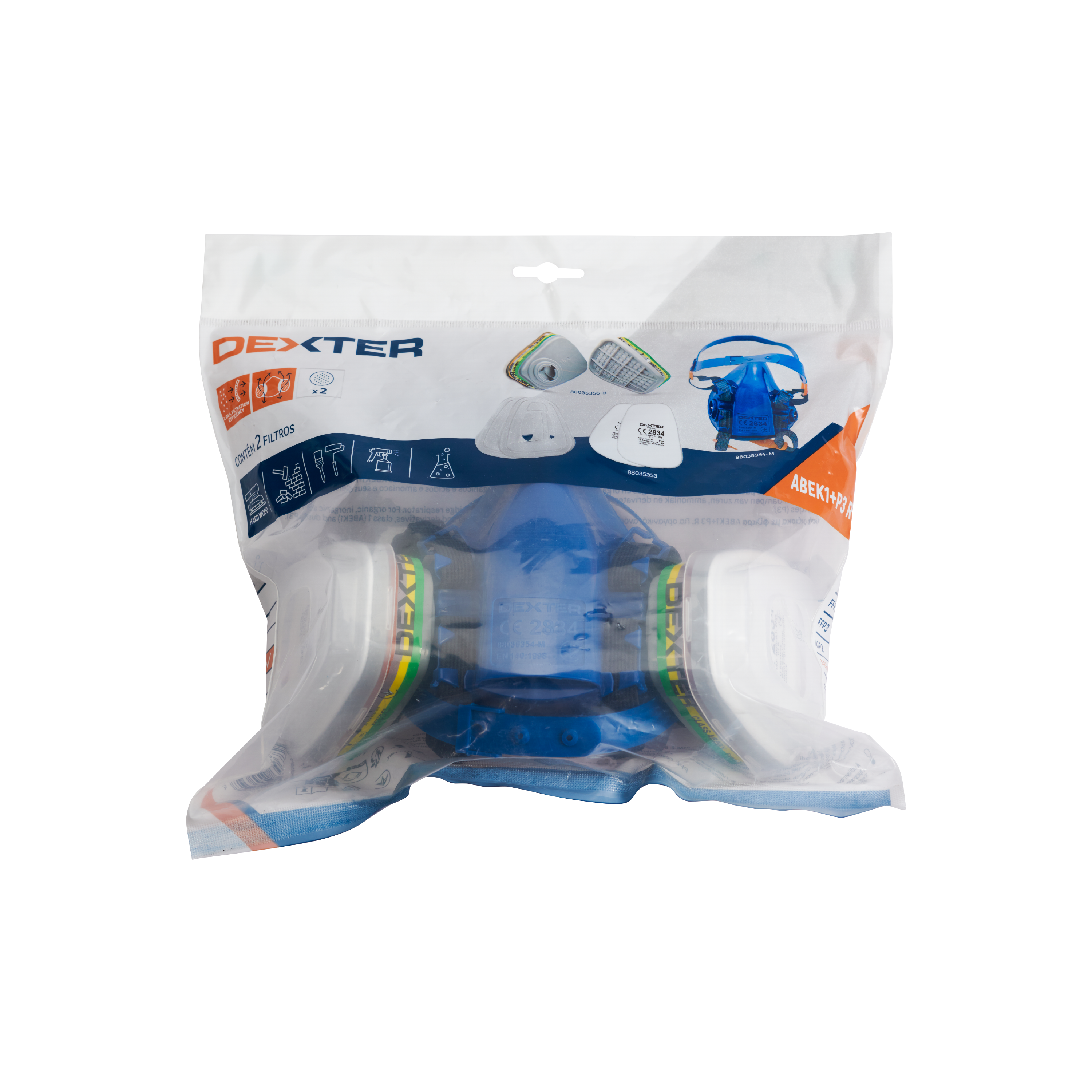 Marcarilla DEXTER C2 + 2 filtros ABEK1P3 R ABS - 4