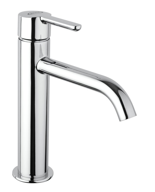 Rubinetto per lavabo a canna media getto laminare cristallino Baleno cromato lucido JACUZZI RUBINETTERIA