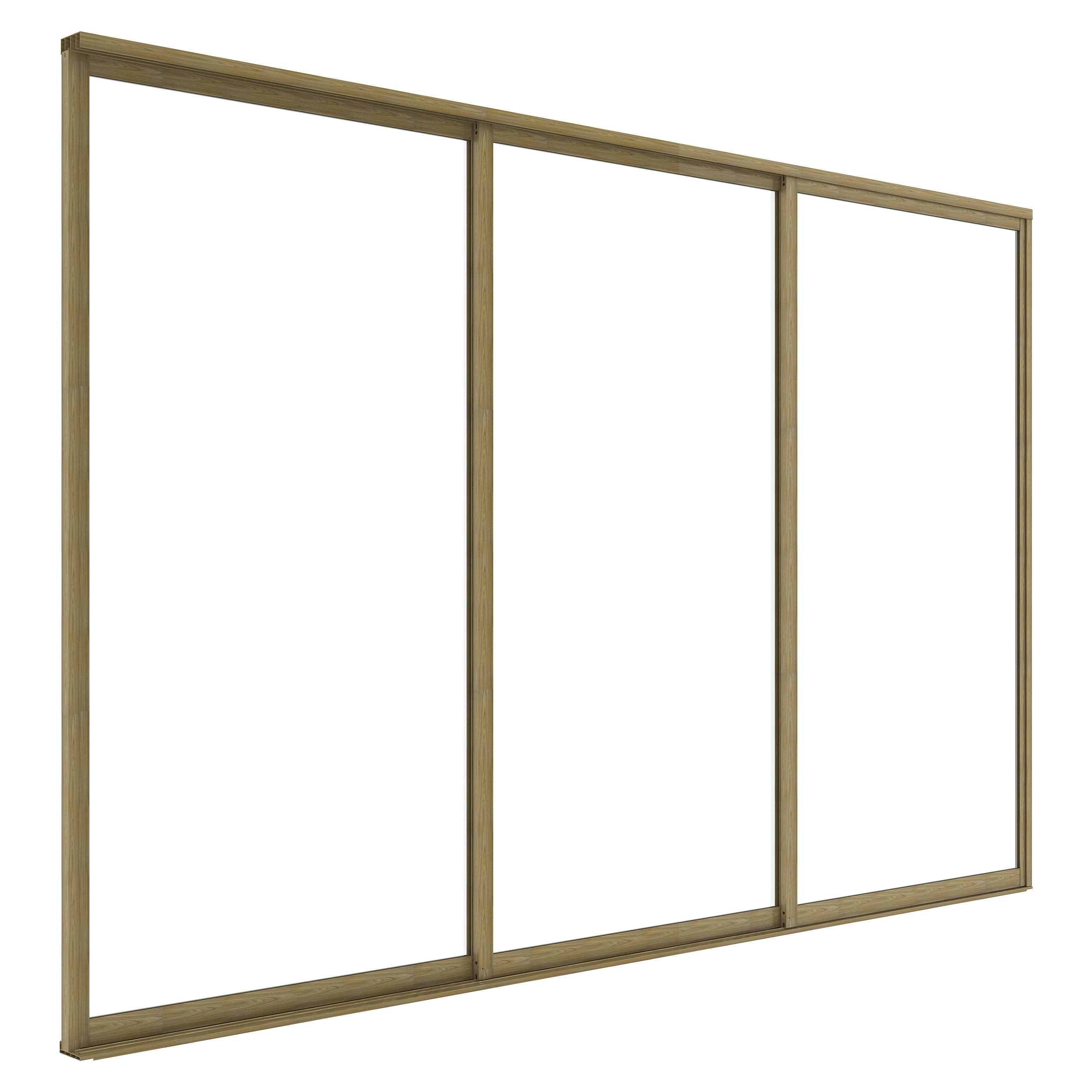 Drzwi przesuwne do pergoli Luxe panel 370x218cm brązowe