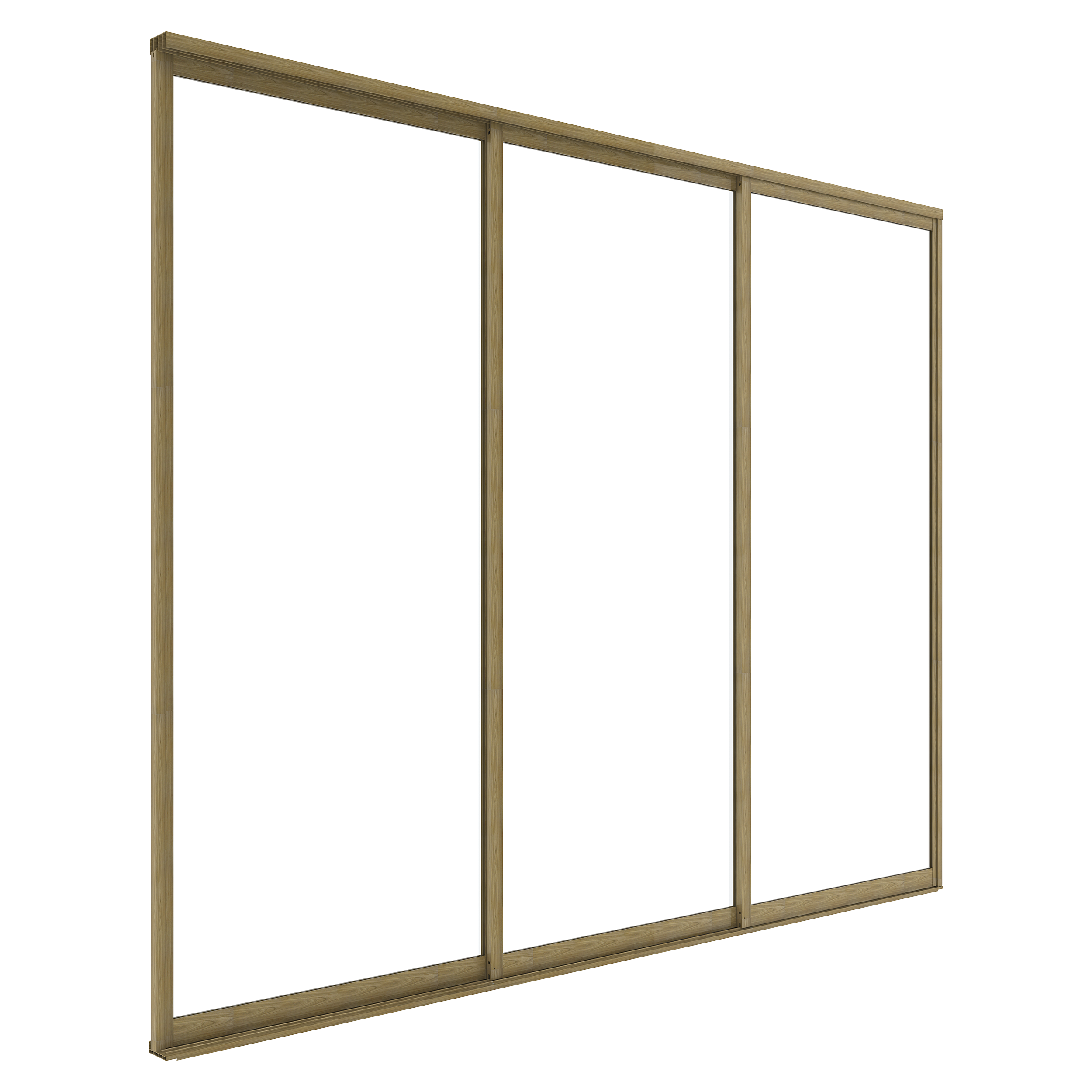 Drzwi przesuwne do pergoli Luxe panel 270x218cm brązowe