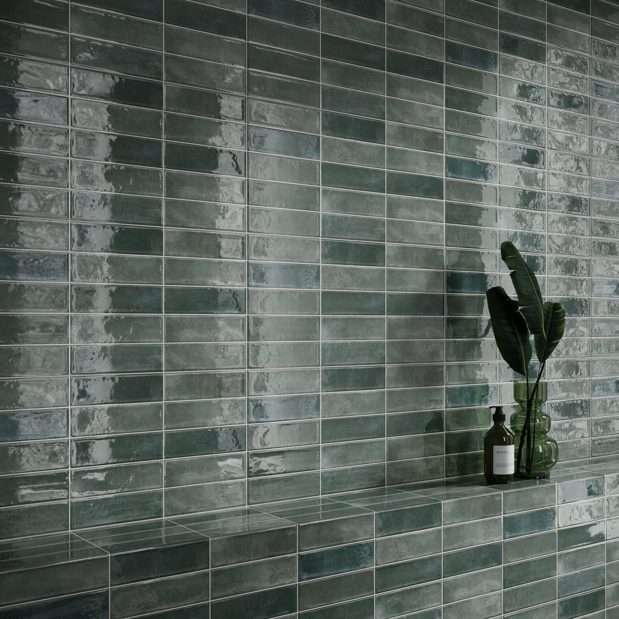 Glazura Moha Bricks Green 30x60 Artens - 4