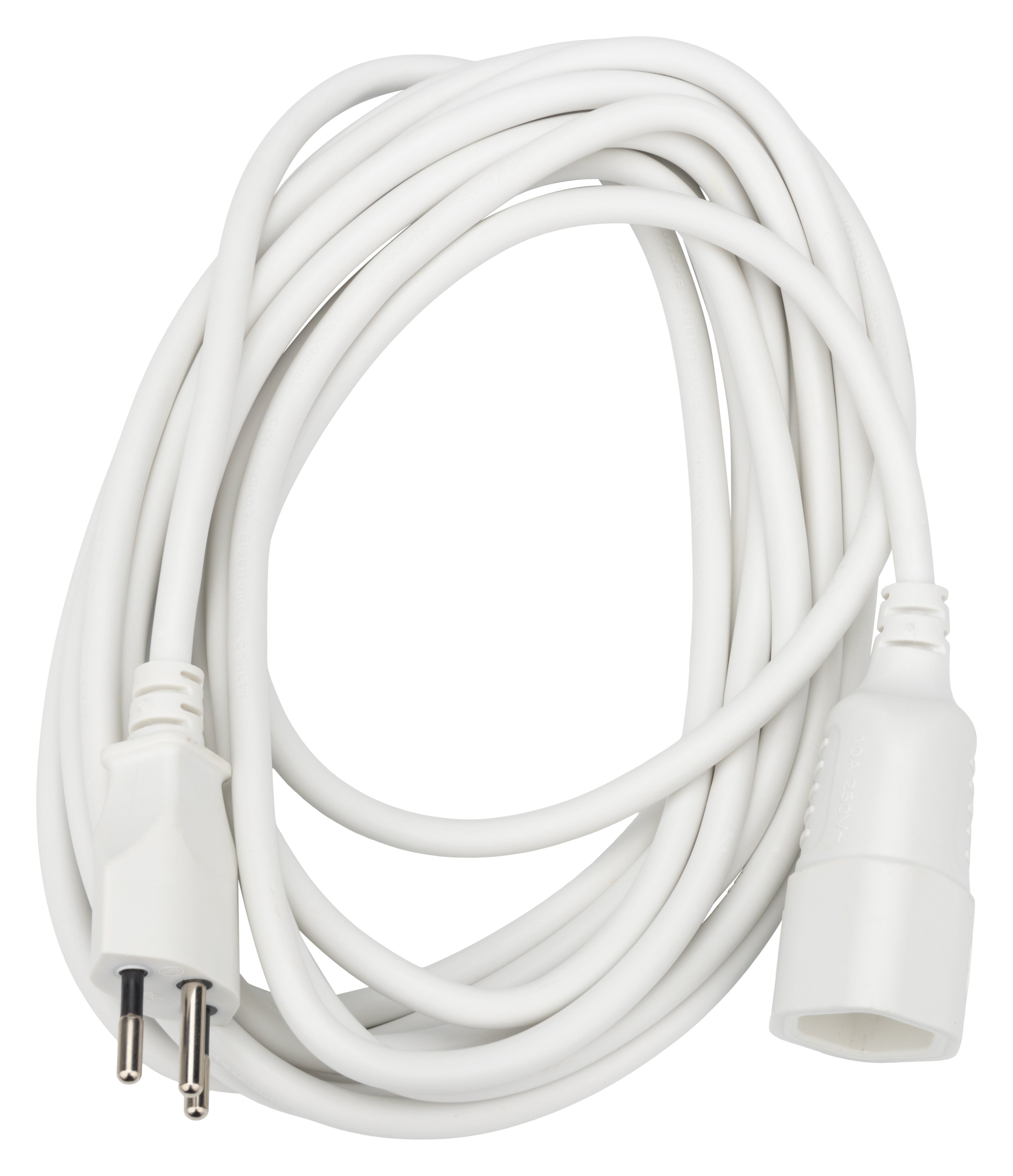 Rallonge prise Suisse 5 mètres, blanc - 2