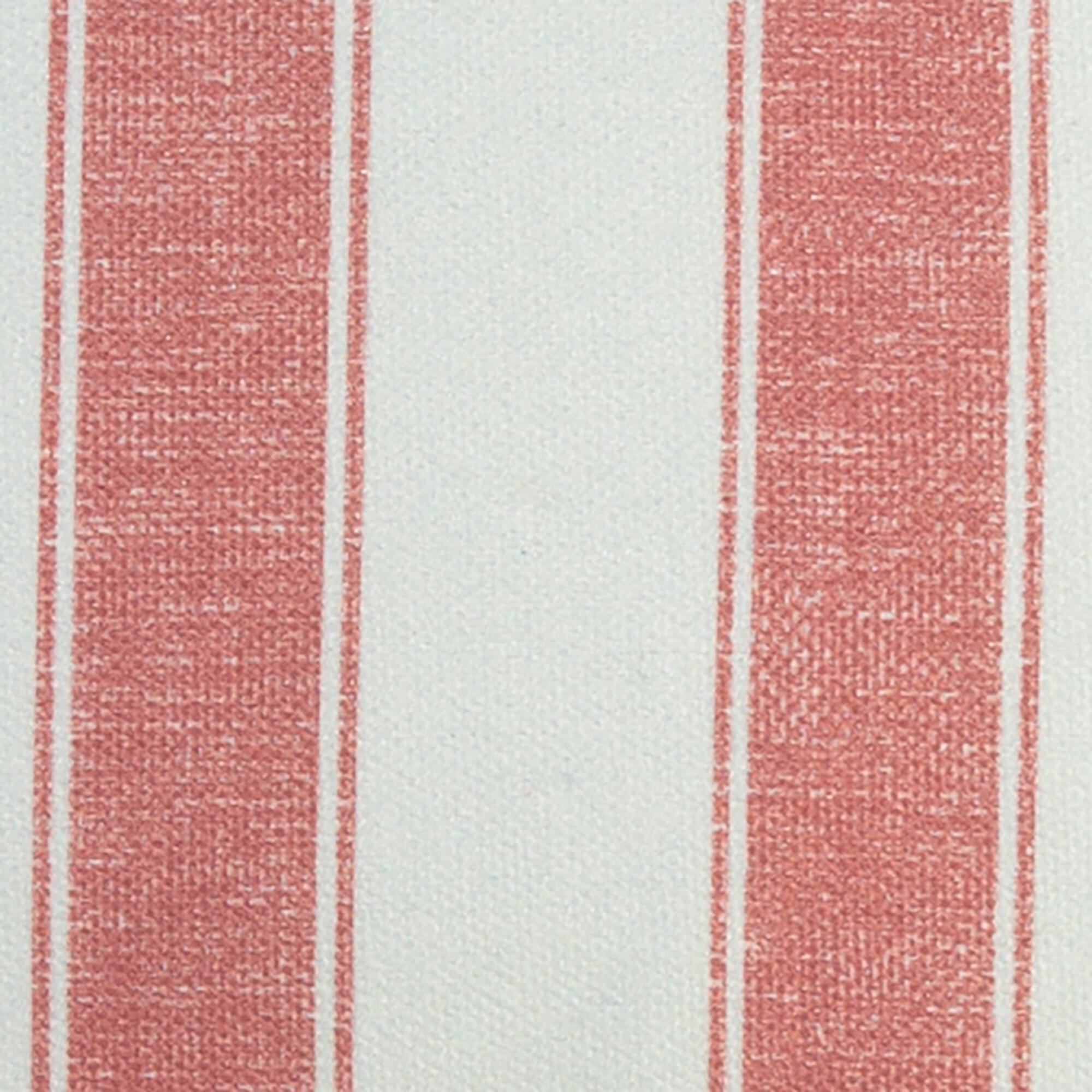 Funda de cojín rectangular RODAS algodón poliéster rayas rojo caldera con cremallera 50 x 30 cm - 4