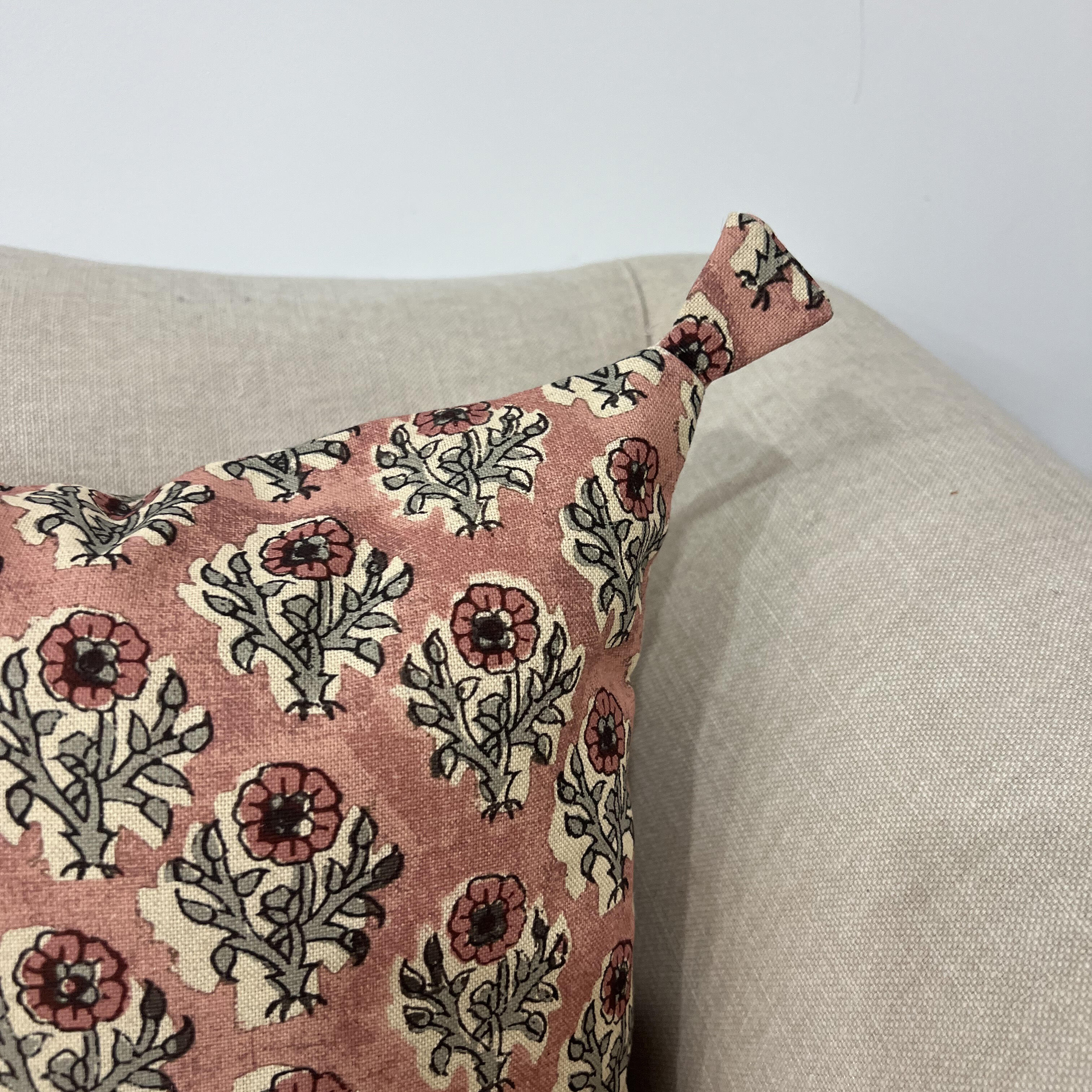 Almofada decorativa Corite Linho rosa 45x45cm - 3