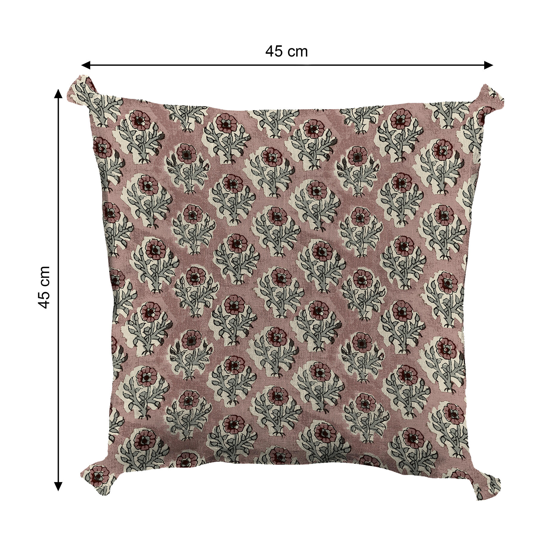Almofada decorativa Corite Linho rosa 45x45cm - 4