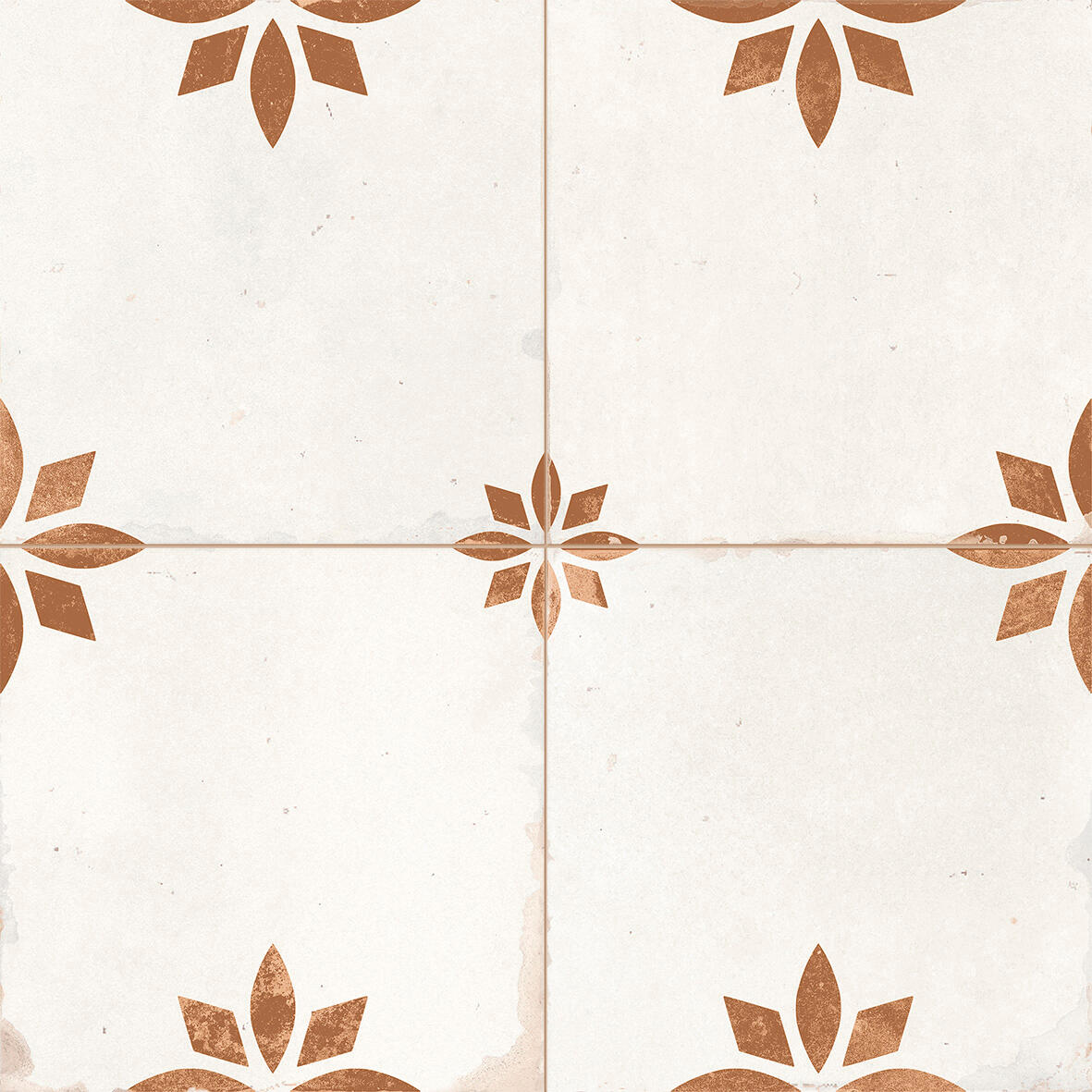 Suelo/azulejo porcelánico savannah efecto hidráulico oxide 45.2x45.2cm