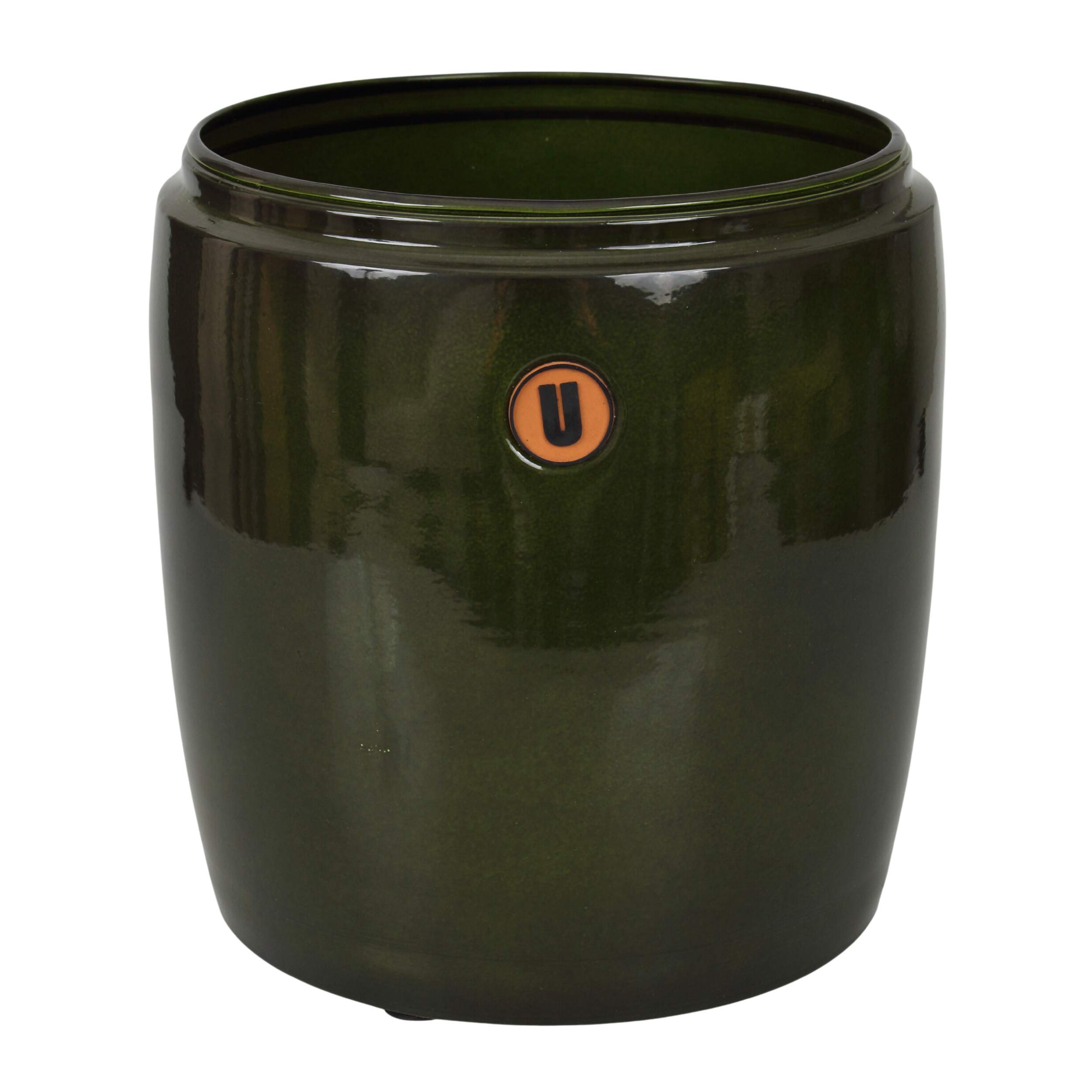 Donica metalowa Barril śr.30 cm zielona Cermax