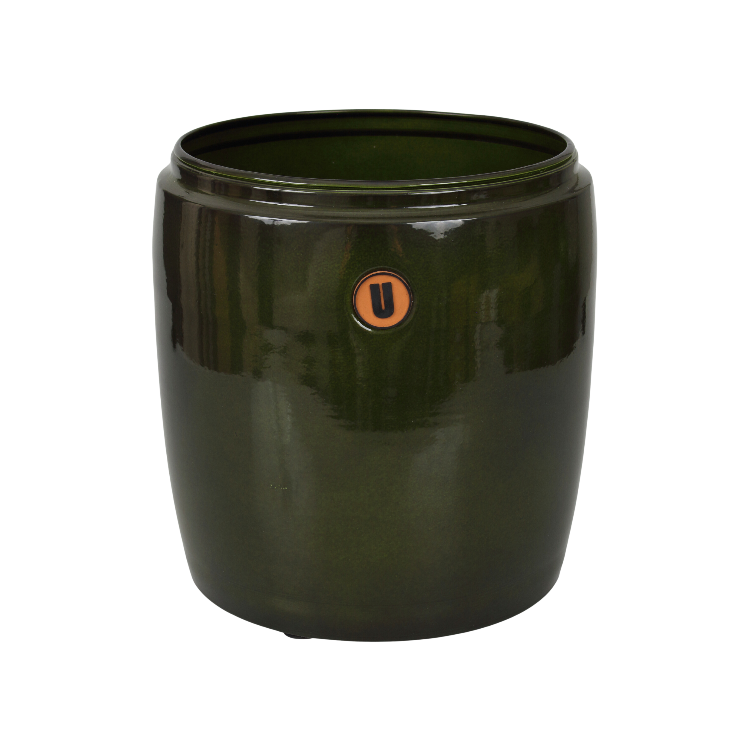 Donica metalowa Barril śr.20 cm zielona Cermax