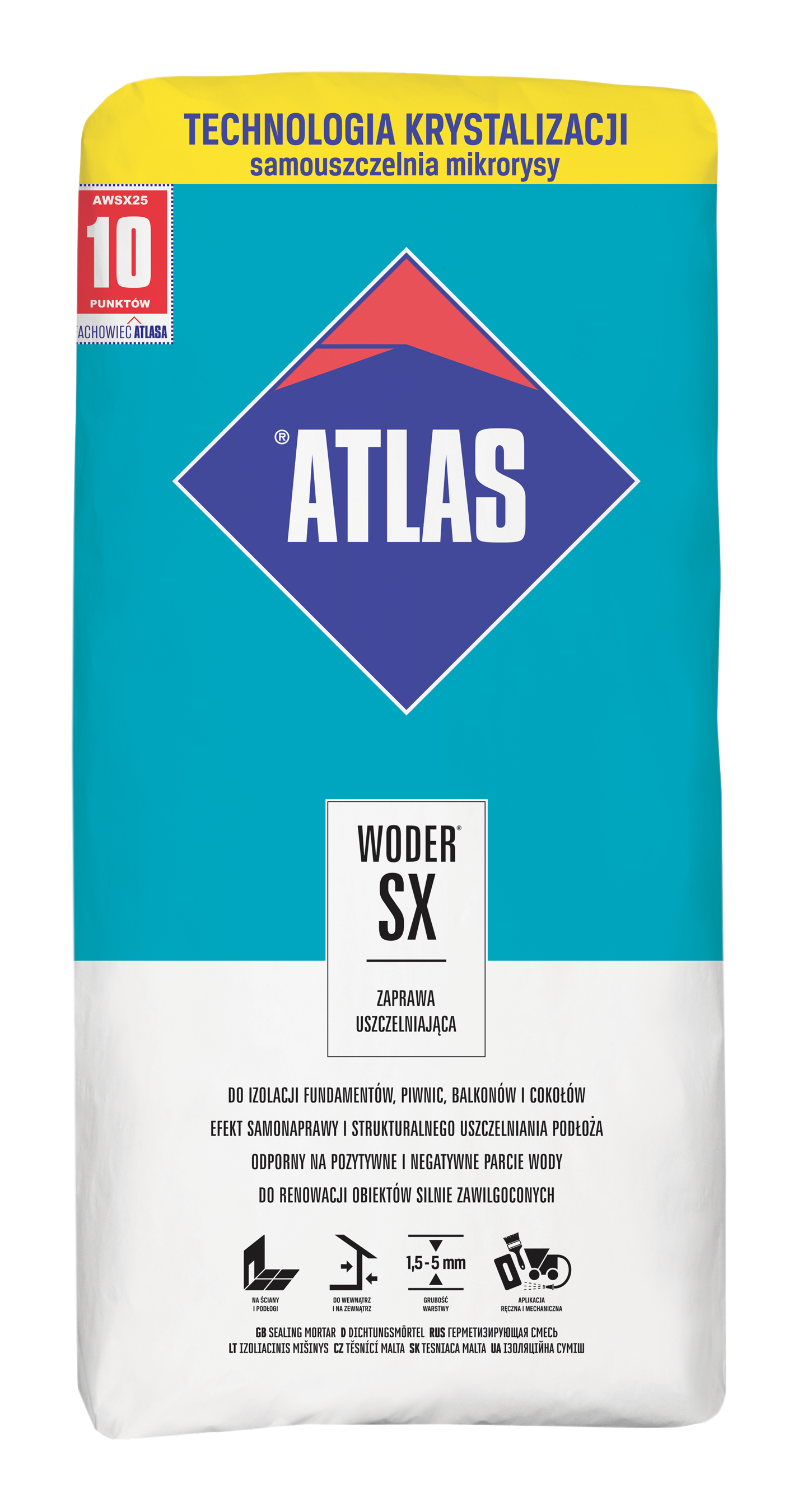 Zaprawa uszczelniająca Woder SX 25 kg Atlas