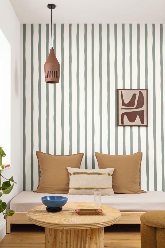 Papier peint intissé Stay wild barito vert