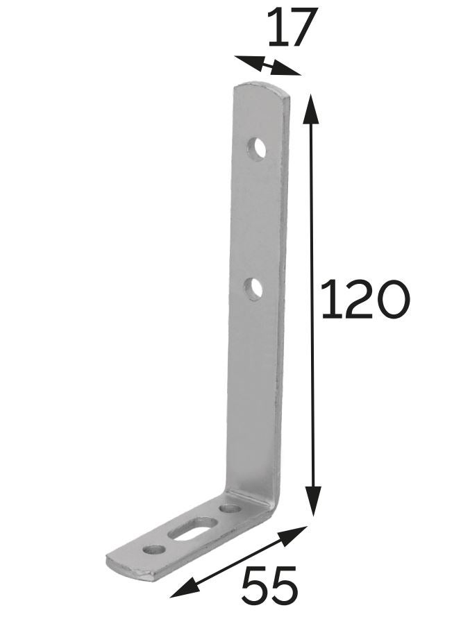 Equerre ajustable 120x55x17 revêtement extérieur MAGNODUR - 2