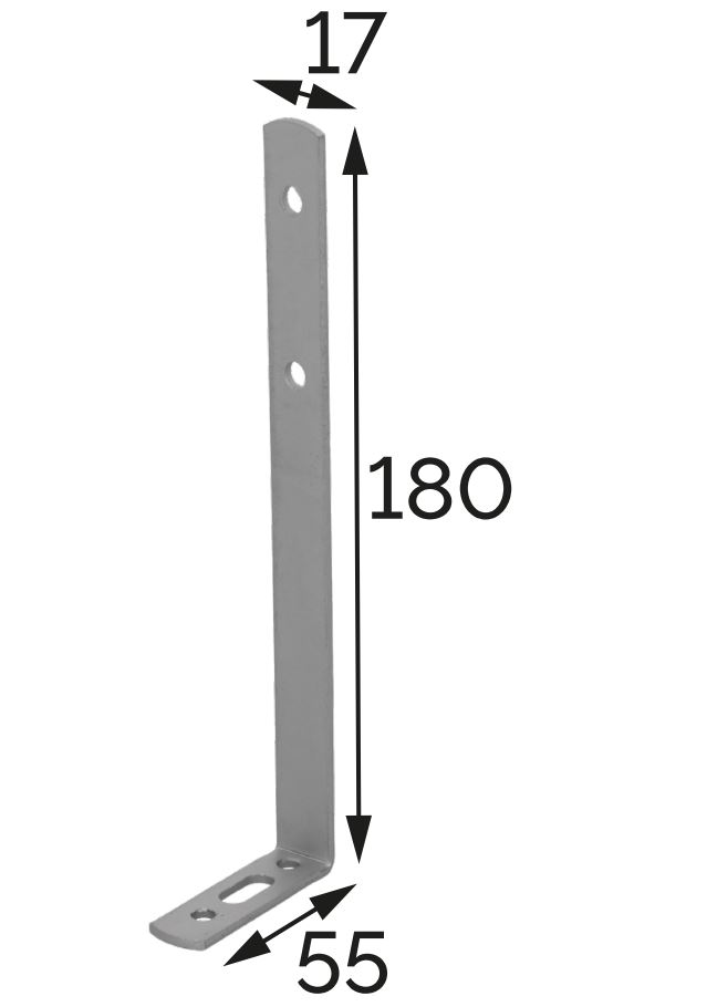 Equerre ajustable 180x55x17 revêtement extérieur MAGNODUR - 2