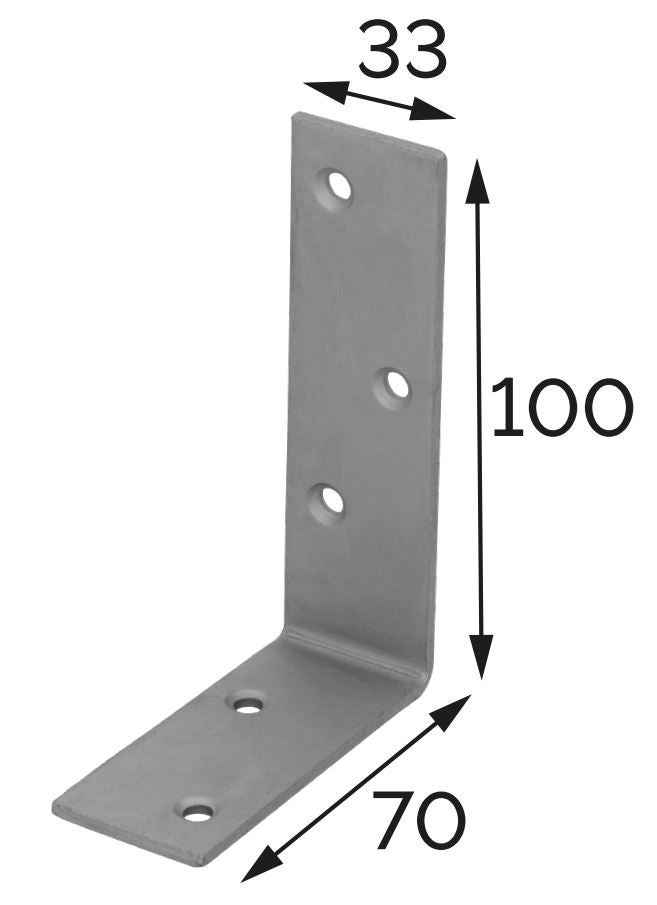 Equerre d'assemblage  70x100x33 revêtement extérieur MAGNODUR - 2