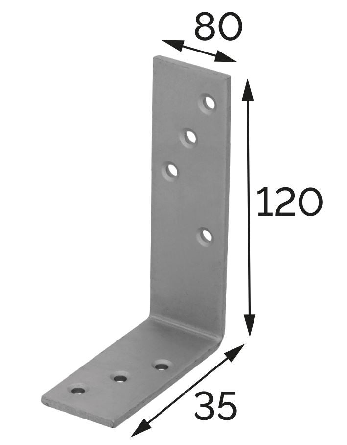 Equerre d'assemblage  80x120x35 revêtement extérieur MAGNODUR - 2