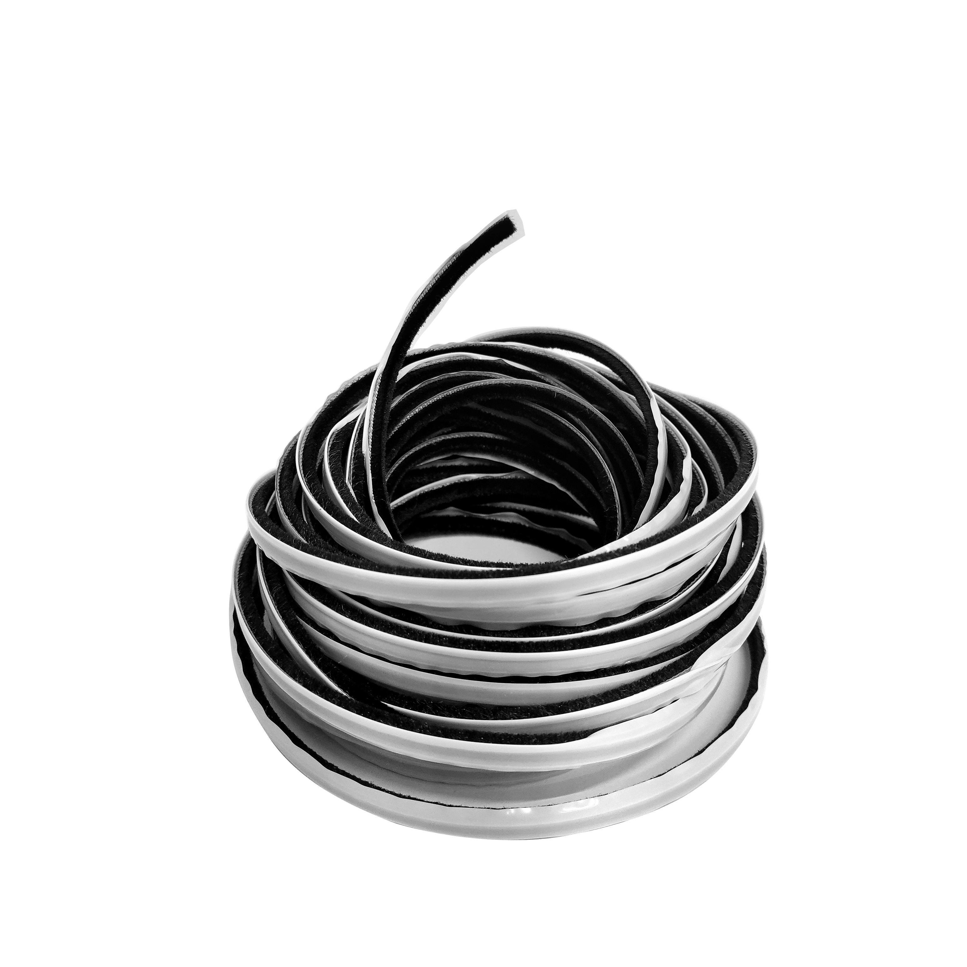 Szczotka do drzwi przesuwnych odbojowa 4 mm x 11 m czarna Spaceo - 7