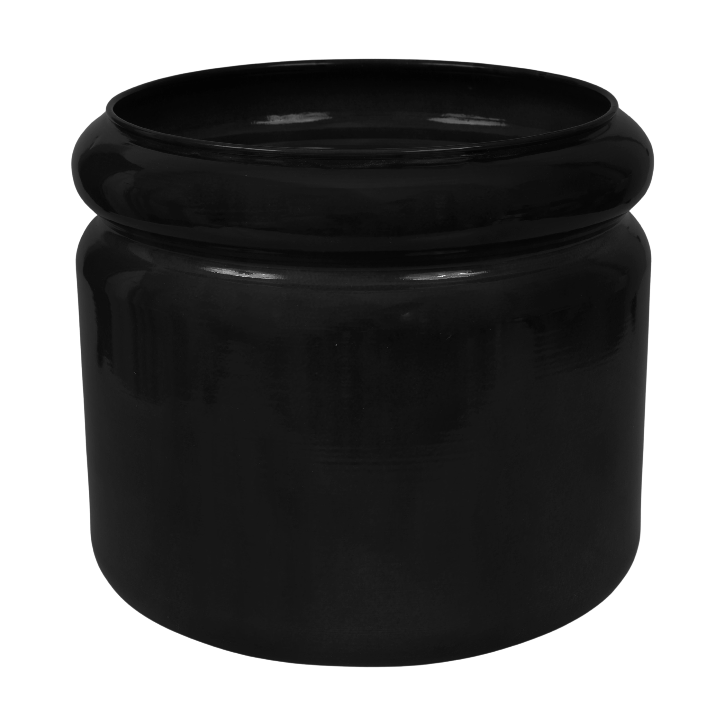 Doniczka metalowa Randolf śr.31 cm czarna Cermax