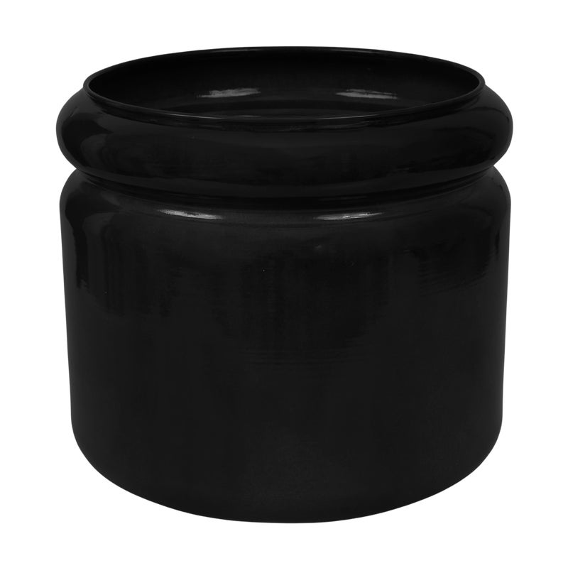 Doniczka metalowa Randolf śr.31 cm czarna Cermax