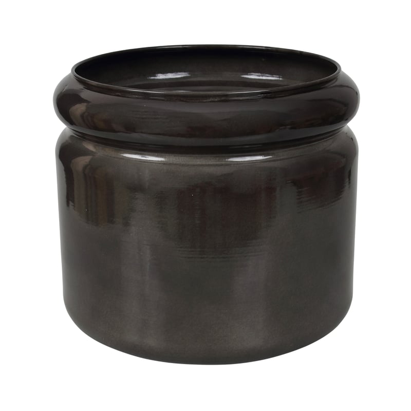 Doniczka metalowa Randolf śr.25 cm szara Cermax