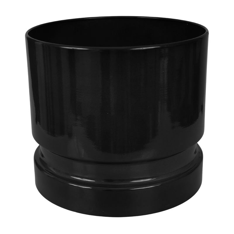 Doniczka metalowa Woodlog śr.31 cm czarna Cermax