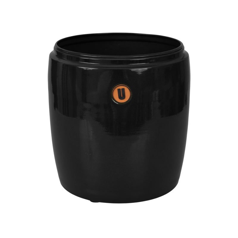 Donica metalowa Barril śr.20 cm czarna Cermax