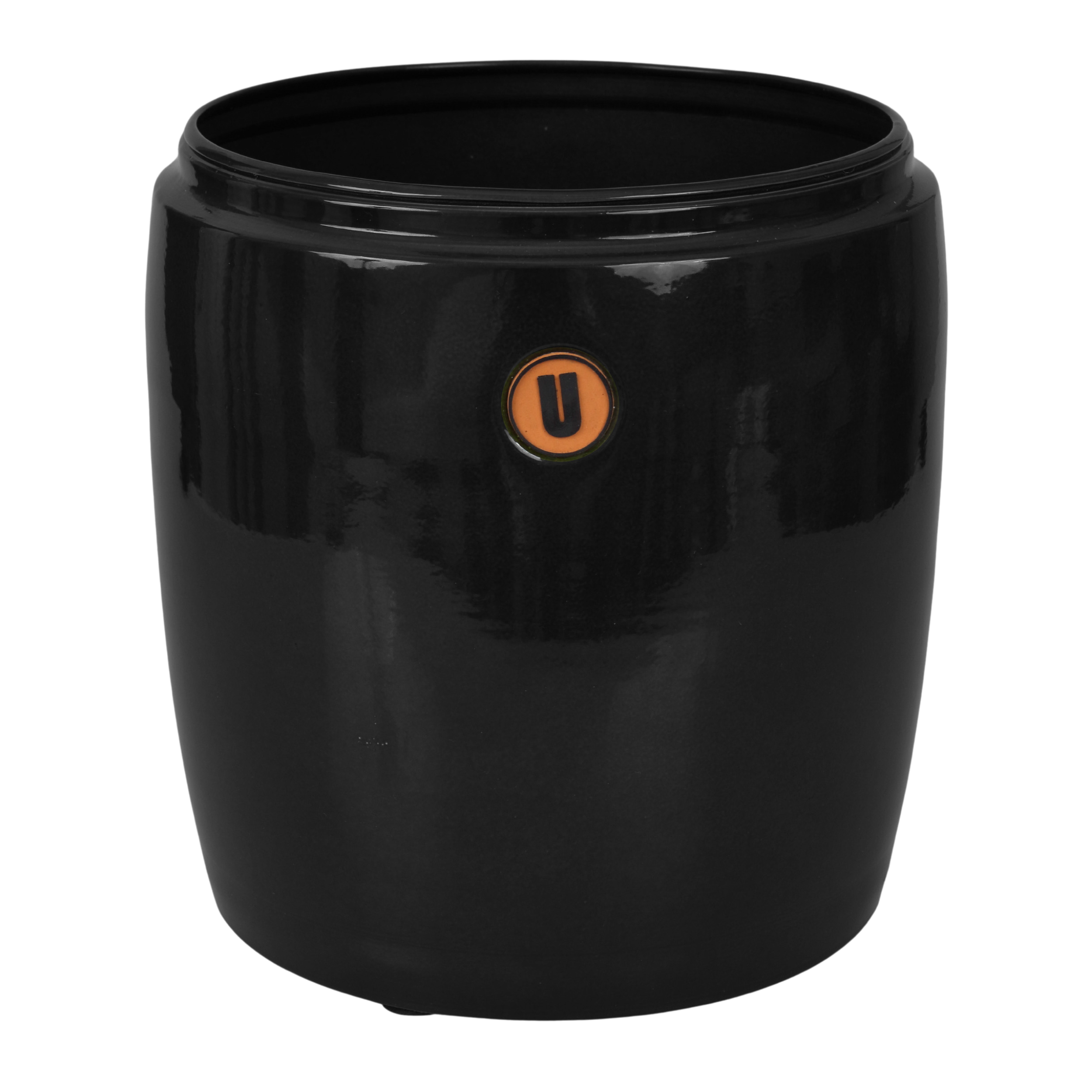 Donica metalowa Barril śr.30 cm czarna Cermax